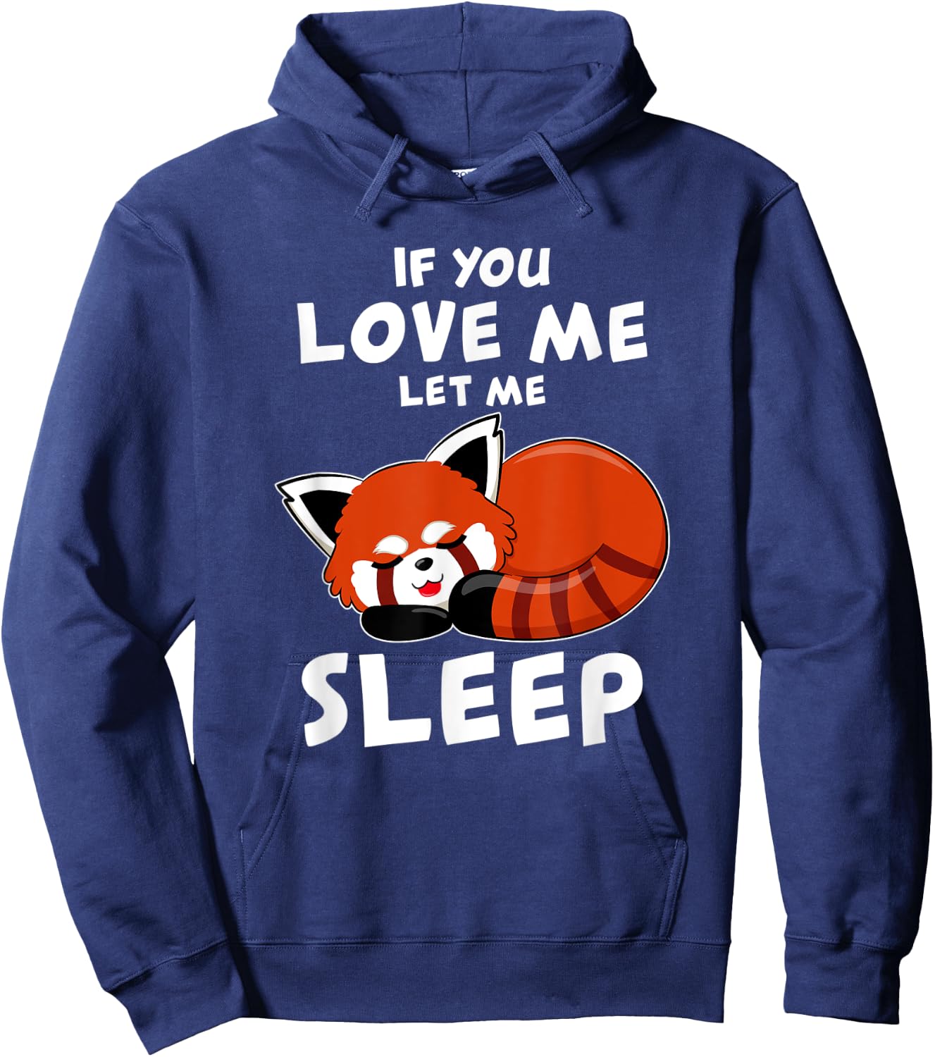 Red Panda I Sleep Pandabear Pajamas Red Panda Cute Hoodie - Hoodie | Navy