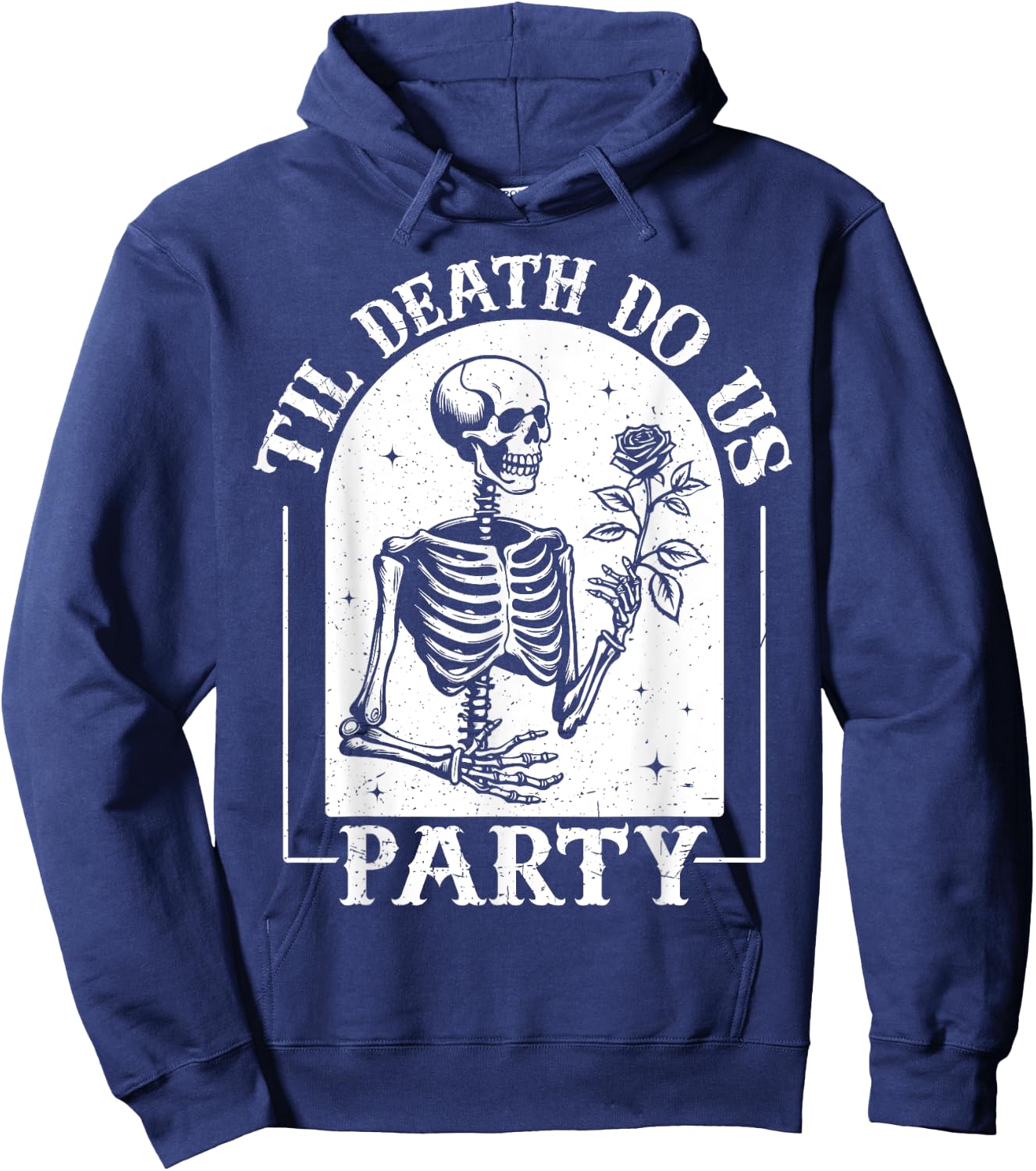 Til Death Do Us Party Bride Or Die Bachelorette Halloween Hoodie - Hoodie | Navy