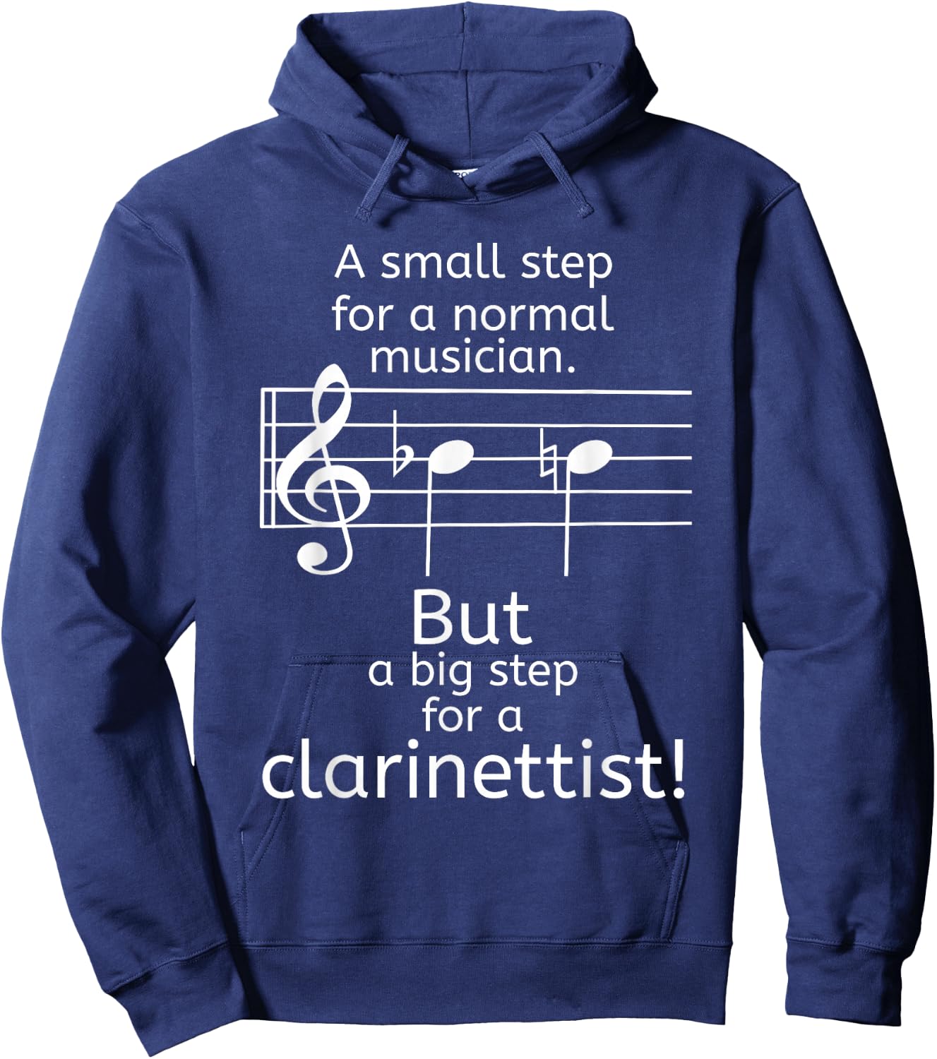 Funny Clarinet Musician Orchestra Clarinettist Design Hoodie - Hoodie | Navy
