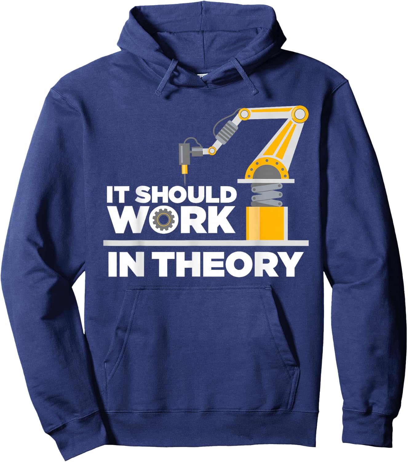 Funny Robotics Art Kids Robot Robotics Engineering Hoodie - Hoodie | Navy