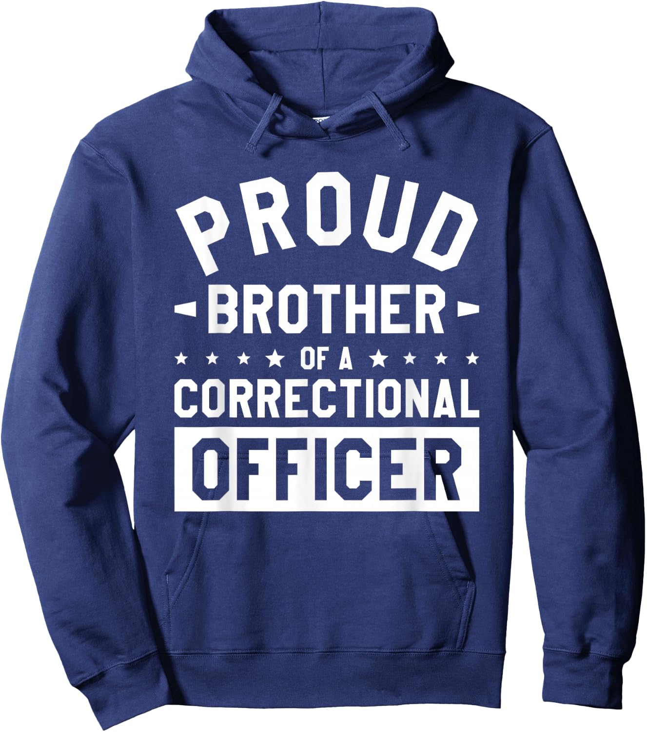 Proud Brother Of A Correctional Officer Prison Guard Hoodie - Hoodie | Navy