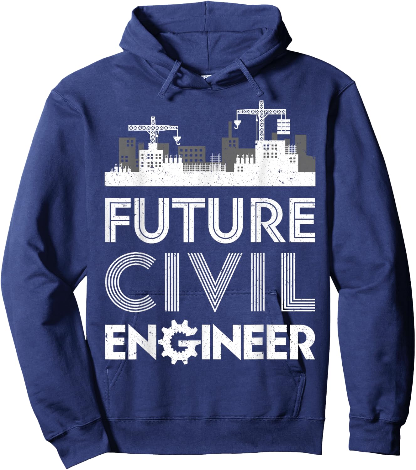 Future Civil Engineer Men Women Engineering Student Gifts Hoodie - Hoodie | Navy