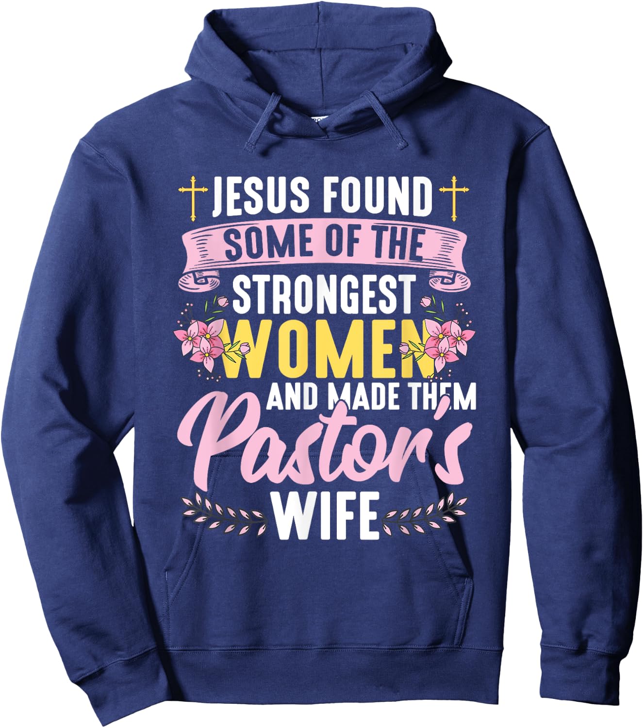 Pastor Wife Appreciation Church Christian Pastor Wife Hoodie - Hoodie | Navy