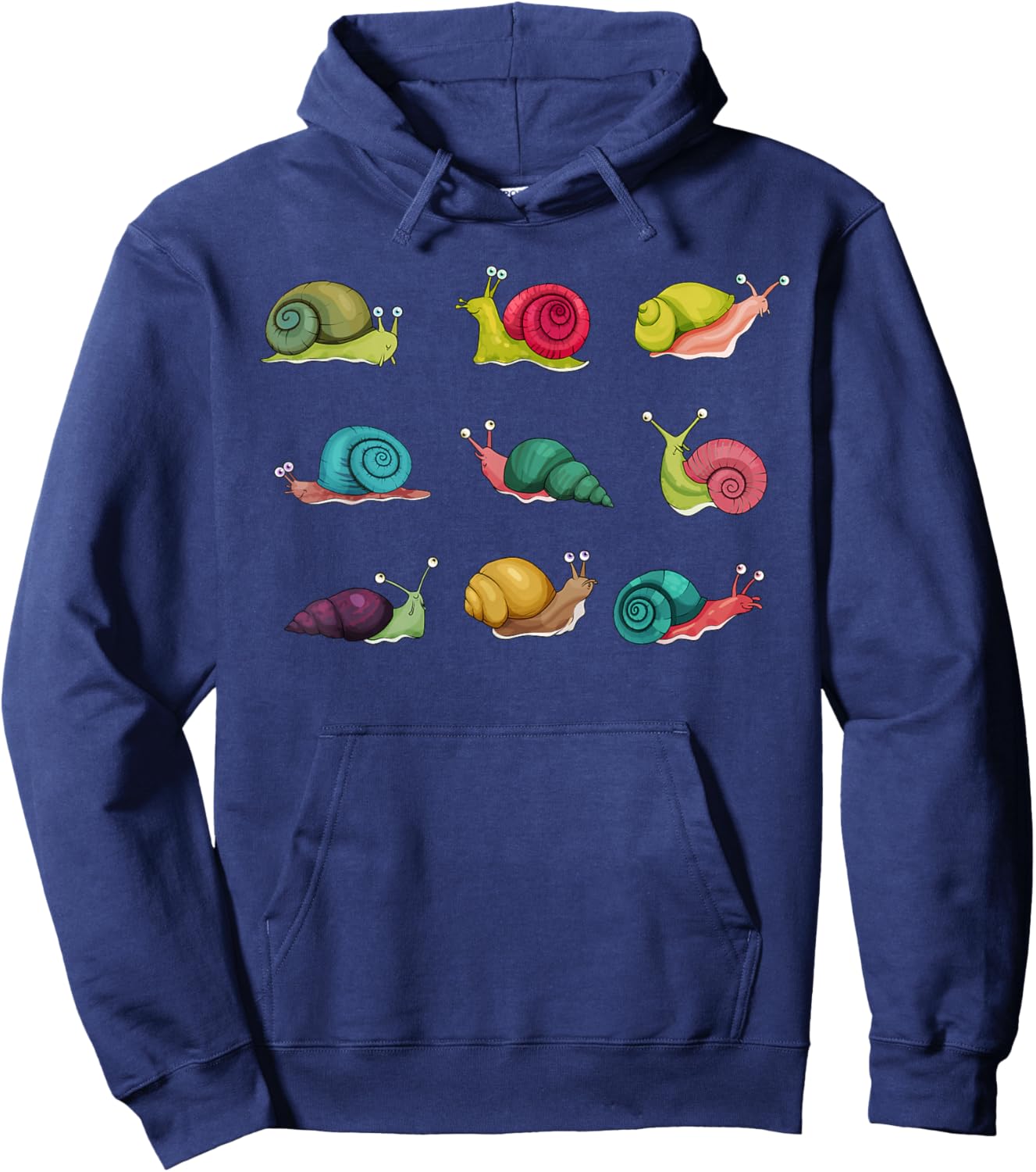 Funny Snails Gift Women Kids Sluggish Animal Lover Hoodie - Hoodie | Navy