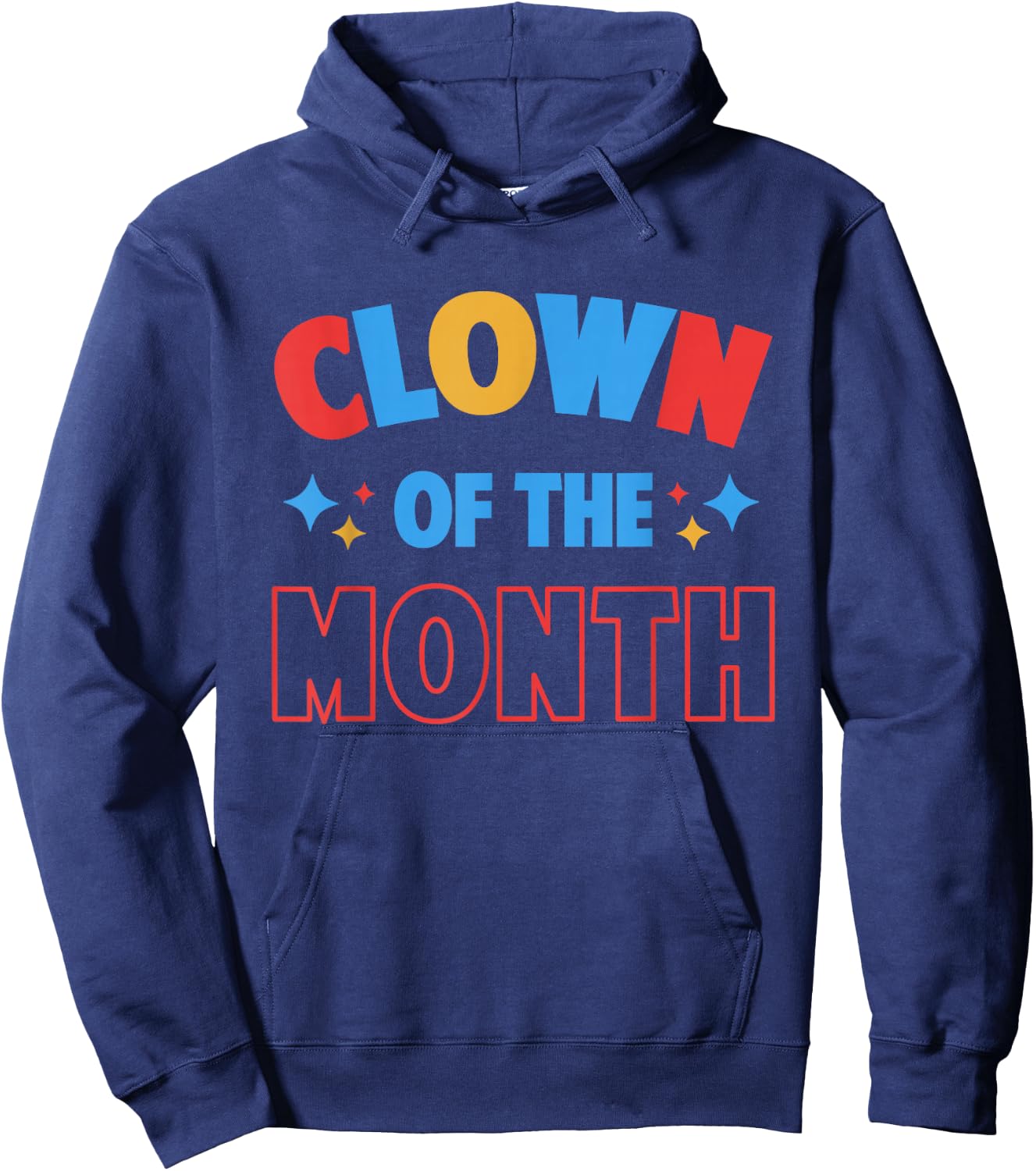 Clown of the Month Clowncore Aesthetic Funny Circus Retro Hoodie - Hoodie | Navy