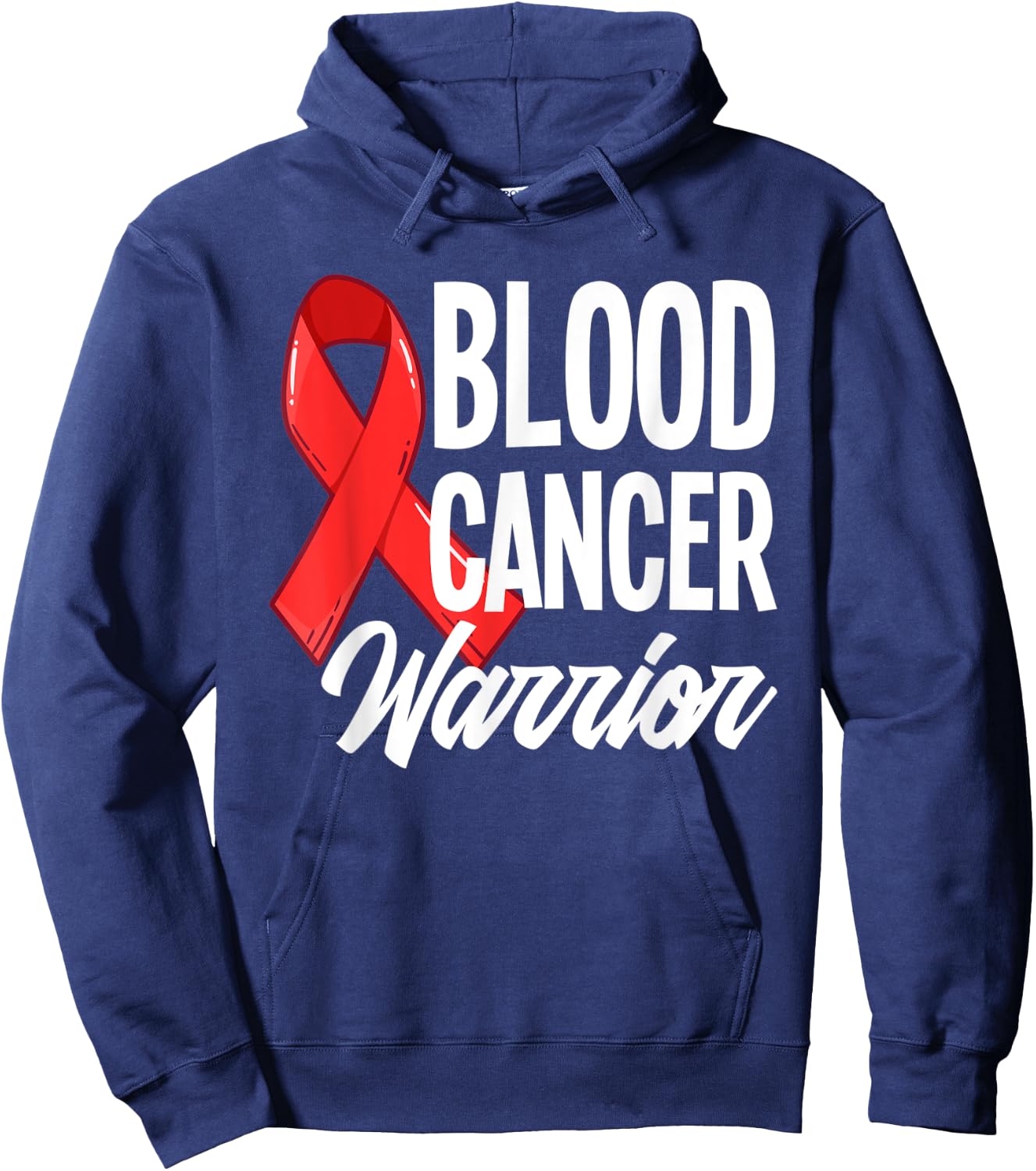 Fighter Blood Cancer Warrior Blood Cancer Awareness Hoodie - Hoodie | Navy