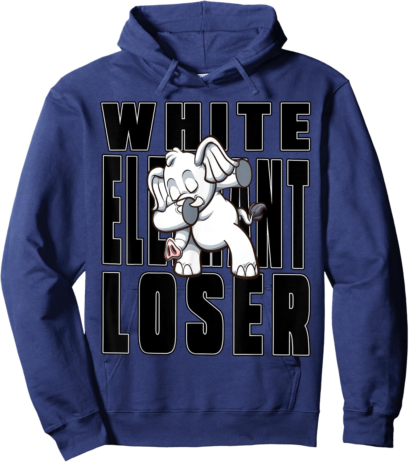 Gag Gift Funny White Elephant Gift Ideas Pacaderm Dab Hoodie - Hoodie | Navy