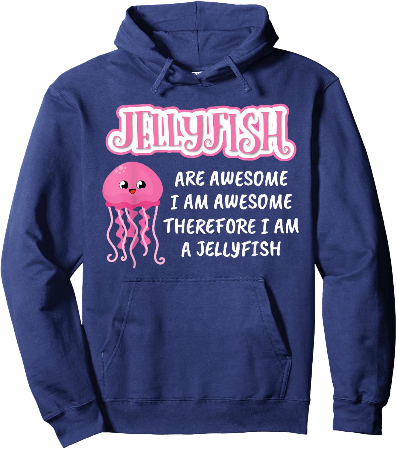 Kids Beach Jellyfishes Are Awesome Art Dress Gift Jellyfish Hoodie - Hoodie | Navy