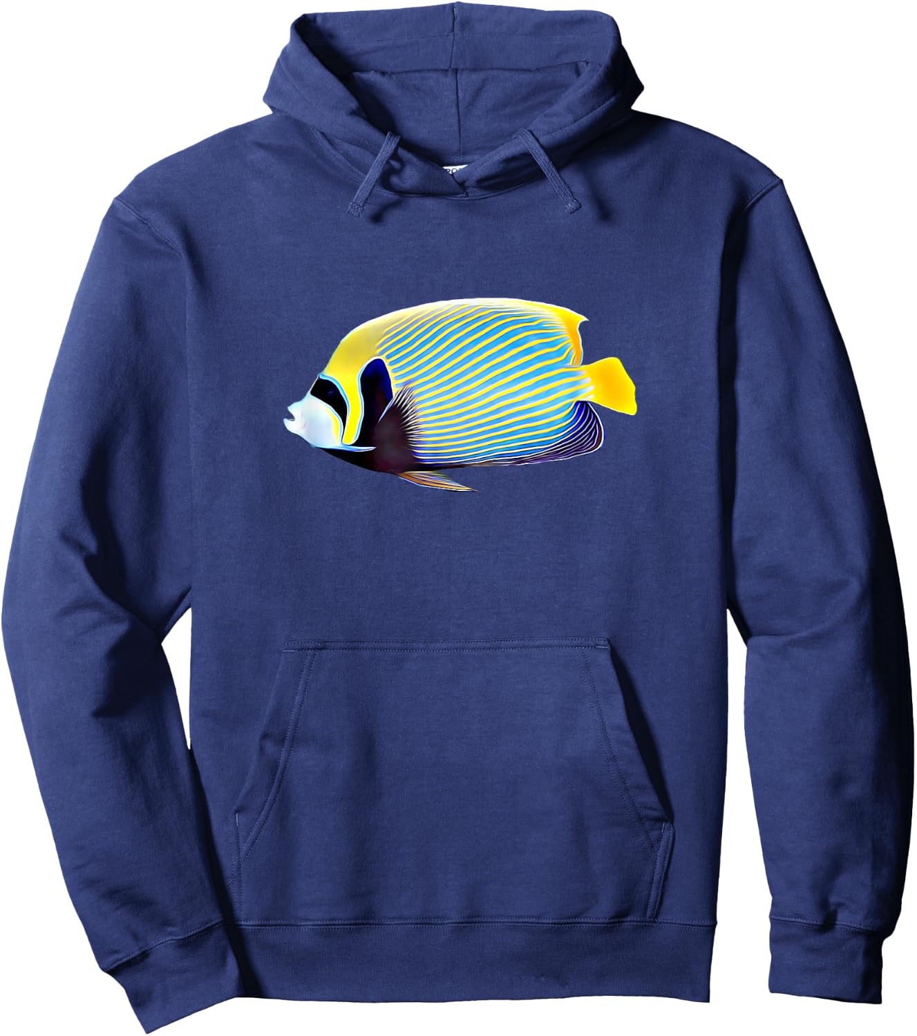 Emperor Angelfish Saltwater reef aquarium fish tank shirt Hoodie - Hoodie | Navy