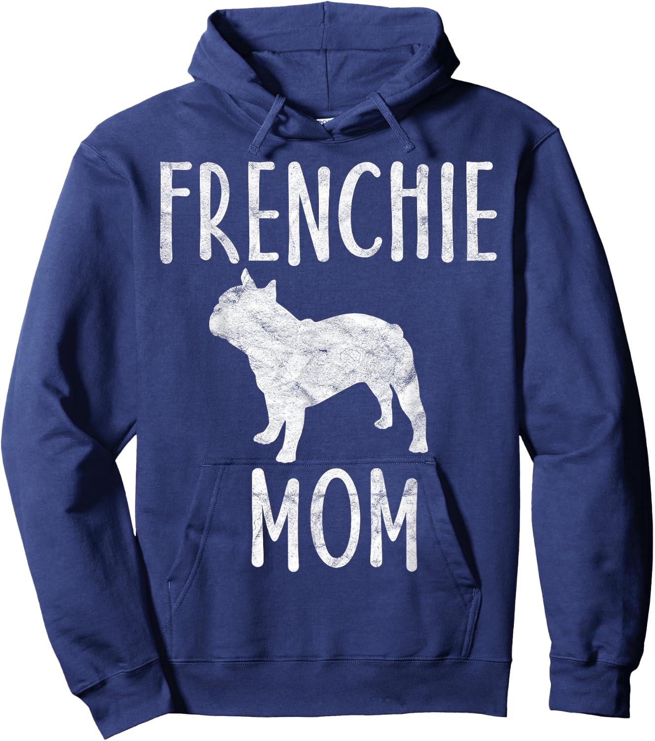 Vintage French Bulldog Mom Gift Dog Owner Frenchie Mother Men Women Girls Kids Hoodie - Hoodie | Navy