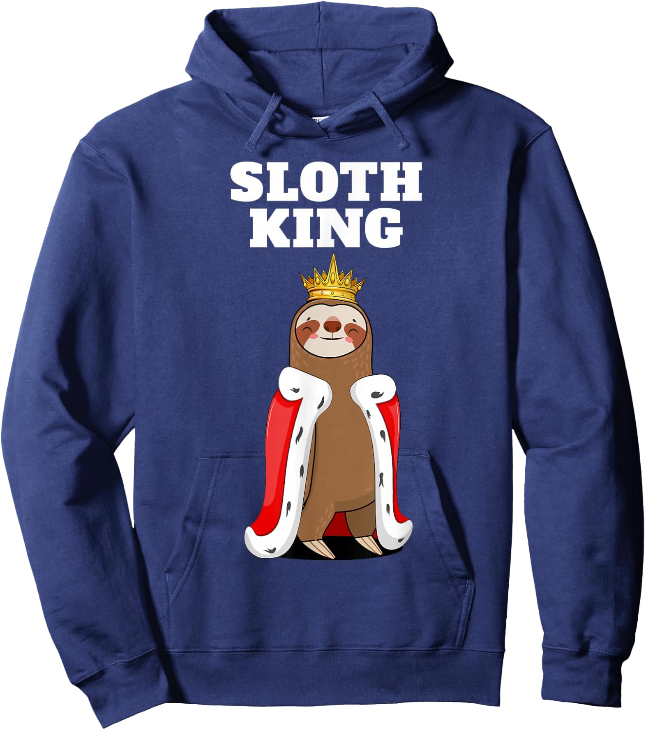 Sloth King | Boys Sloth | Sloth Hoodie - Hoodie | Navy