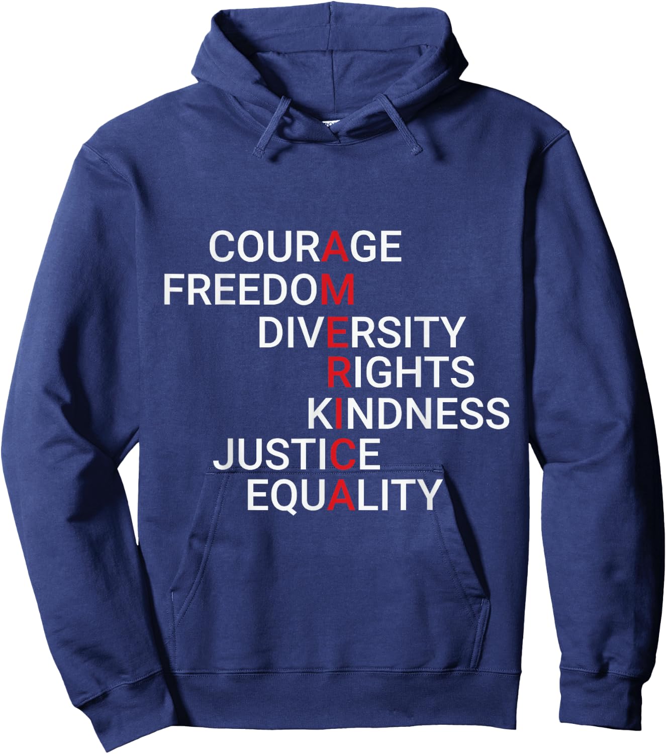 Check out my USA Shirts America Courage Freedom Rights Justice Hoodie - Hoodie | Navy