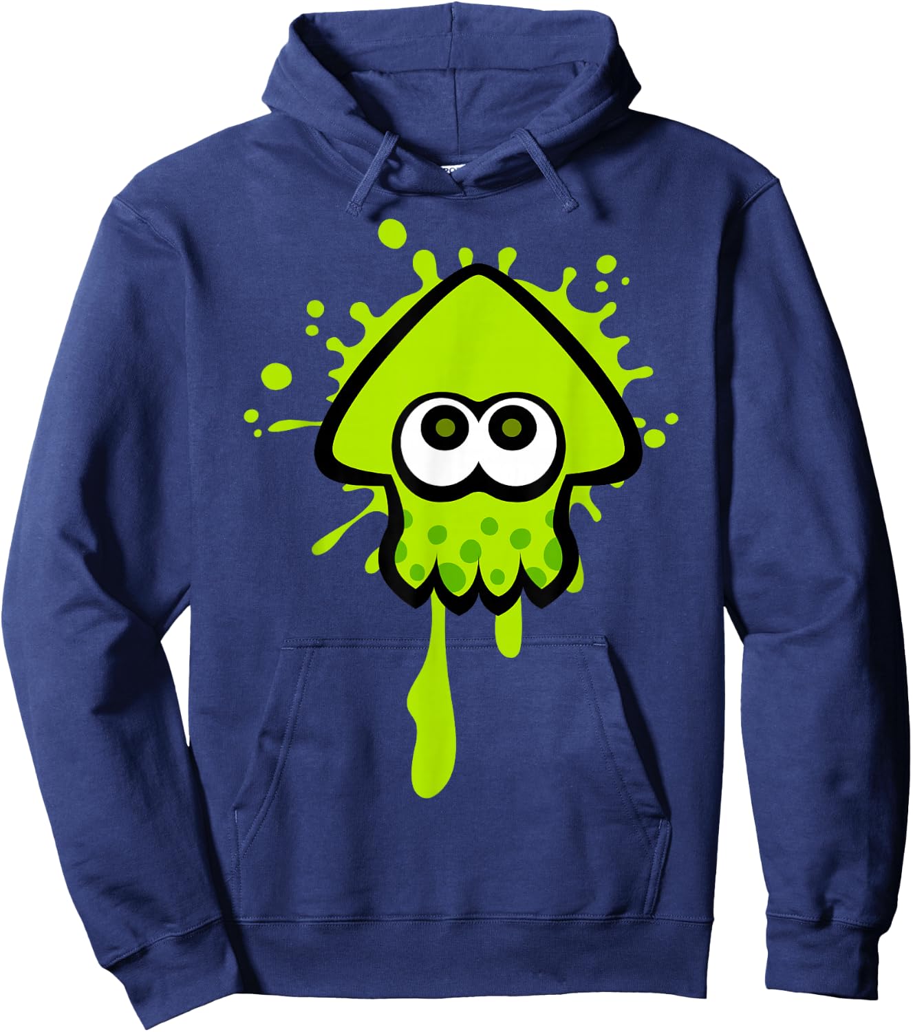 Nintendo Splatoon Green Inkling Squid Splat Graphic Hoodie - Hoodie | Navy