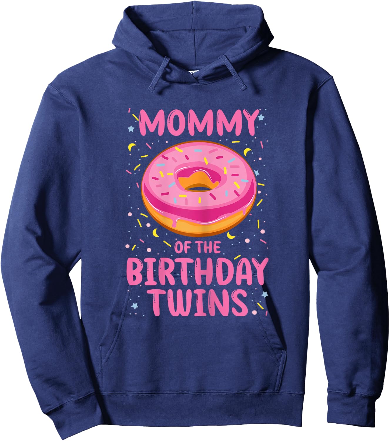 Mum of the Birthday Twins Hoodie - Hoodie | Navy