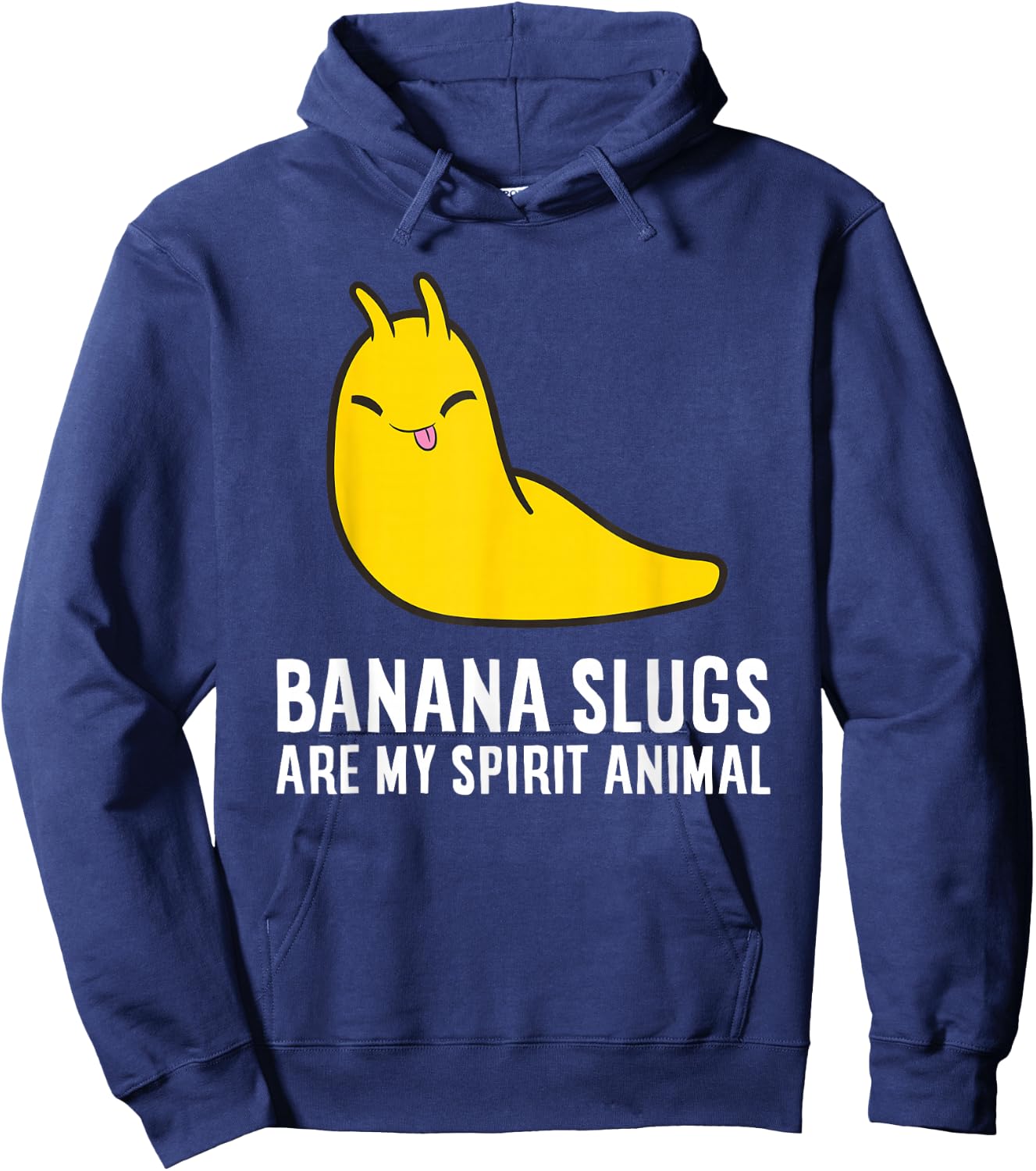 Banana Slugs Are My Spirit Animal Banana Slug Lover Hoodie - Hoodie | Navy