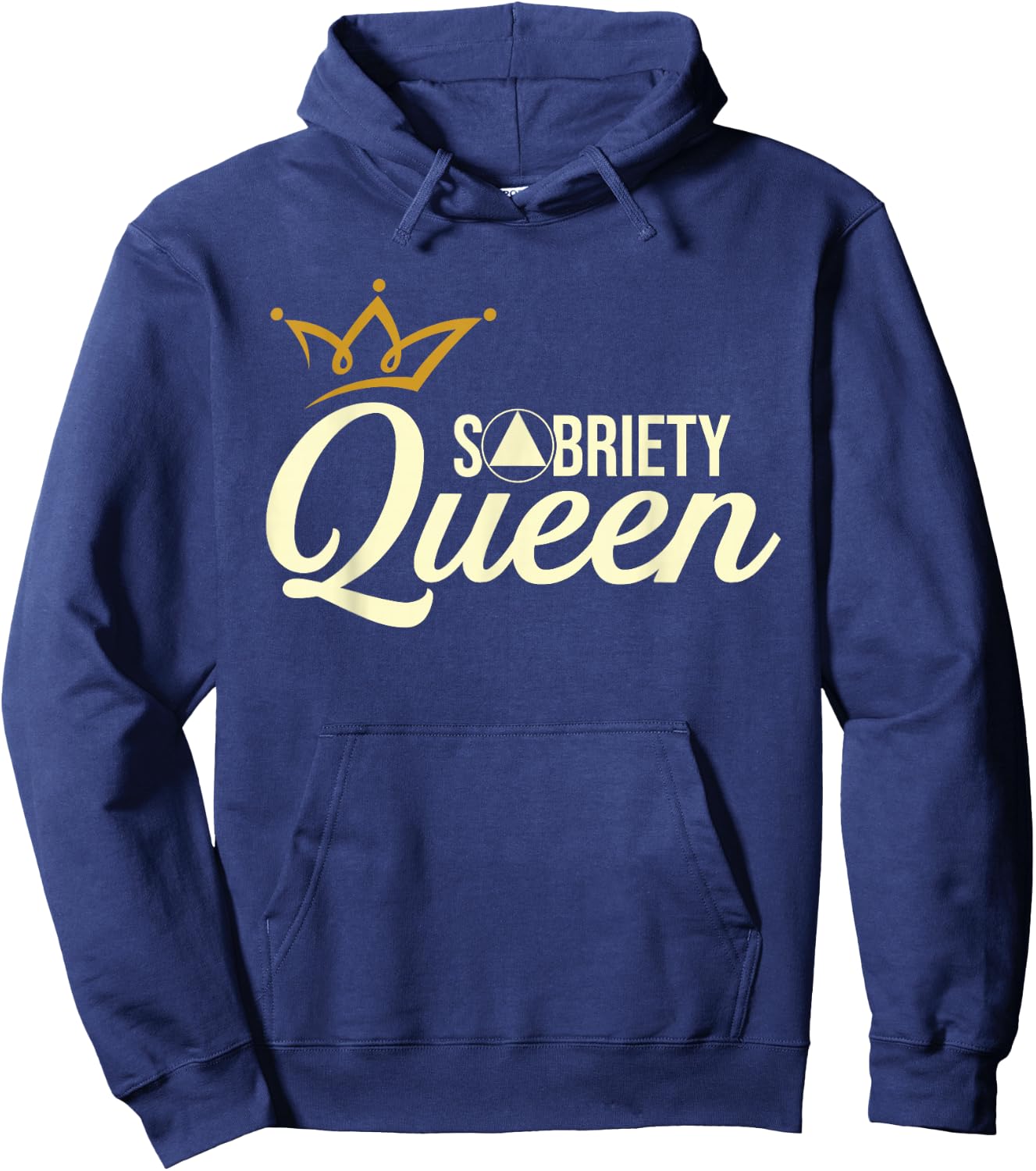 Sobriety Queen - Sober Anniversary Recovery Abstinence NA AA Hoodie - Hoodie | Navy