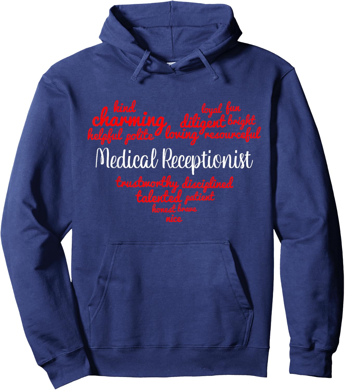 Medical Receptionist Hoodie - Hoodie | Navy