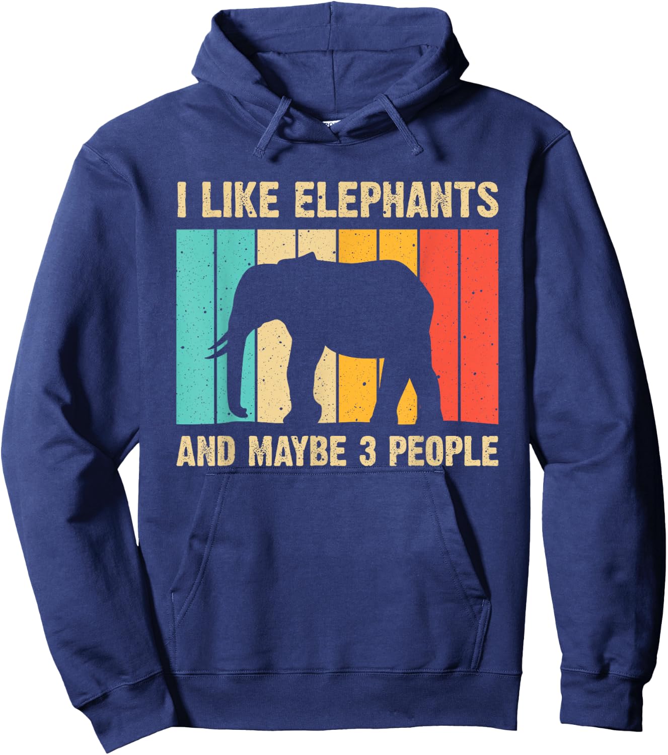 Funny Elephant Design Men Women Boys Girls Elephant Lover Hoodie - Hoodie | Navy
