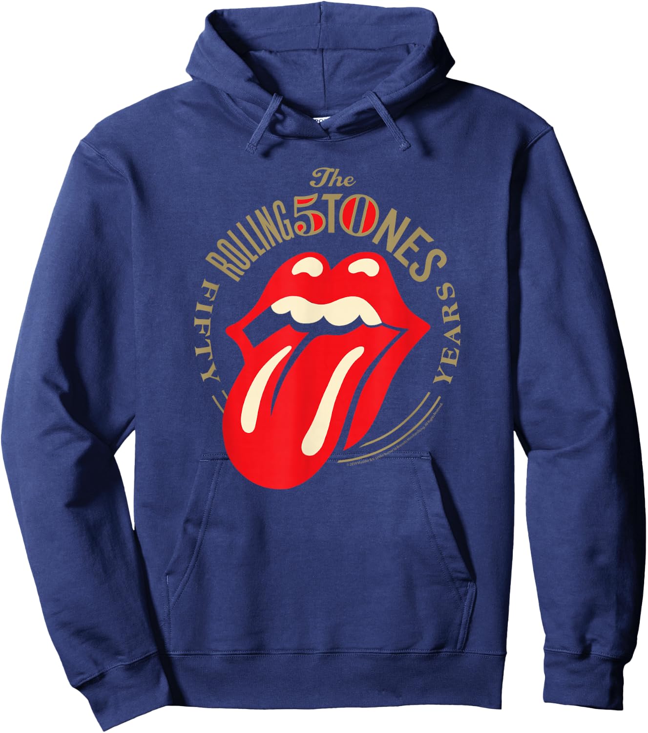 Rolling Stones 50 Years Tongue Hoodie - Hoodie | Navy