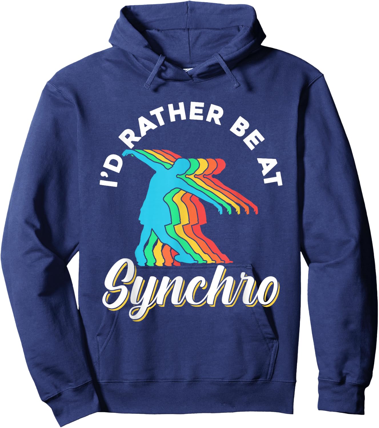 Synchro Figure Ice Skating Winter Sports Ice Skates Skater Hoodie - Hoodie | Navy