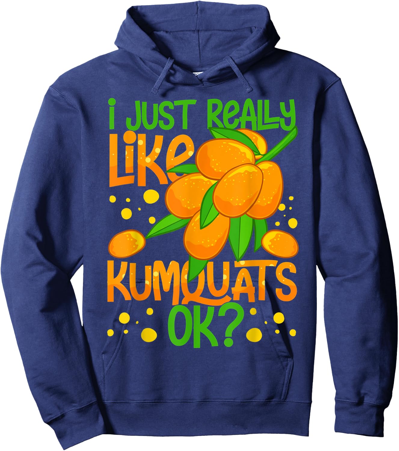 Kumquat Tree Fruit Recipes Orange Plant Marmalade Hoodie - Hoodie | Navy