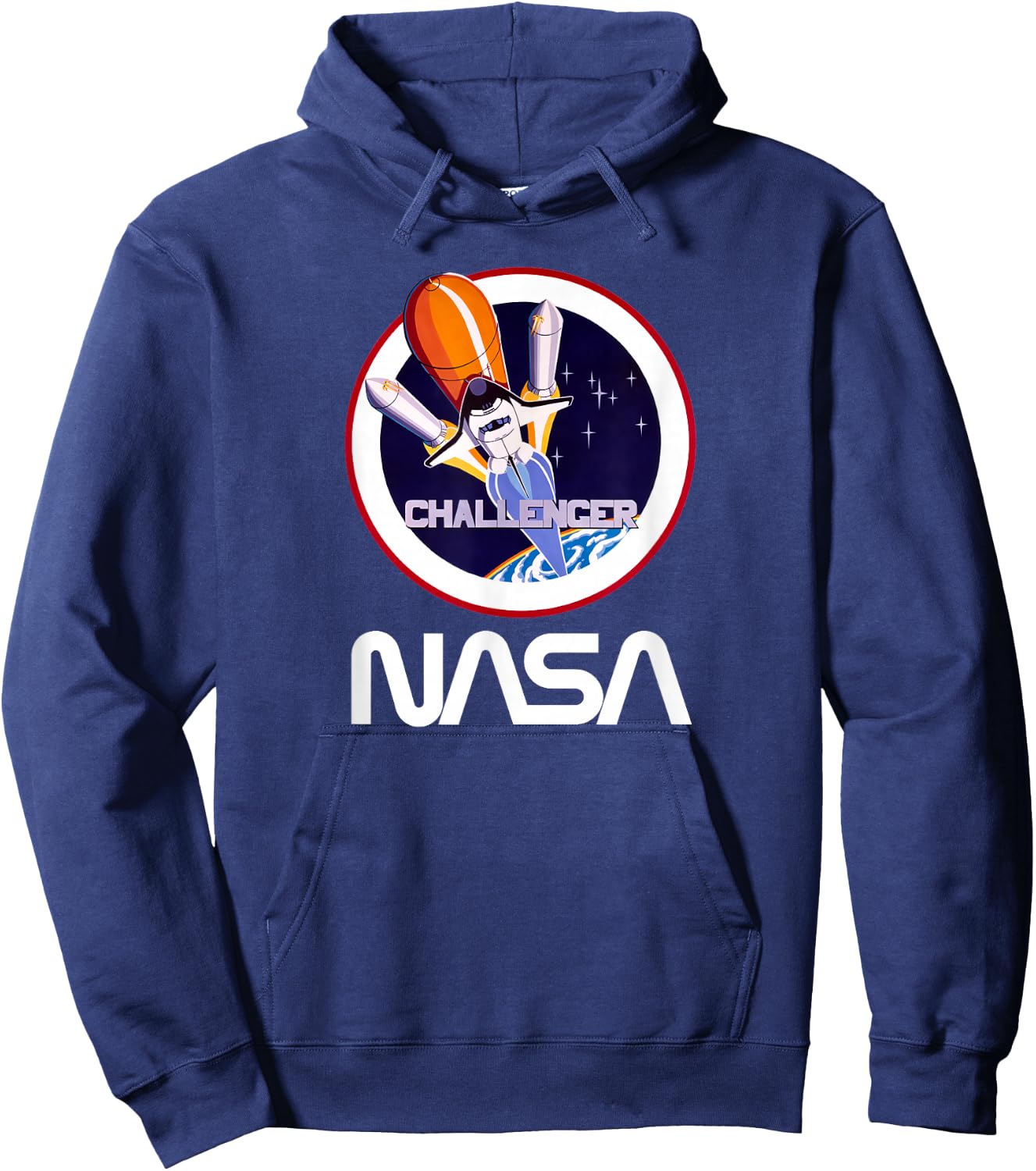 NASA Space Shuttle Challenger crew logo Hoodie - Hoodie | Navy