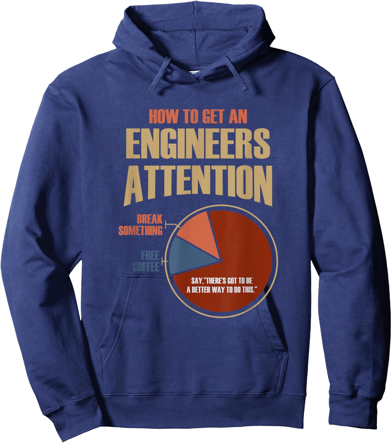 How To Get An Engineers Attention Shirt Funny Engineer Gift Hoodie - Hoodie | Navy