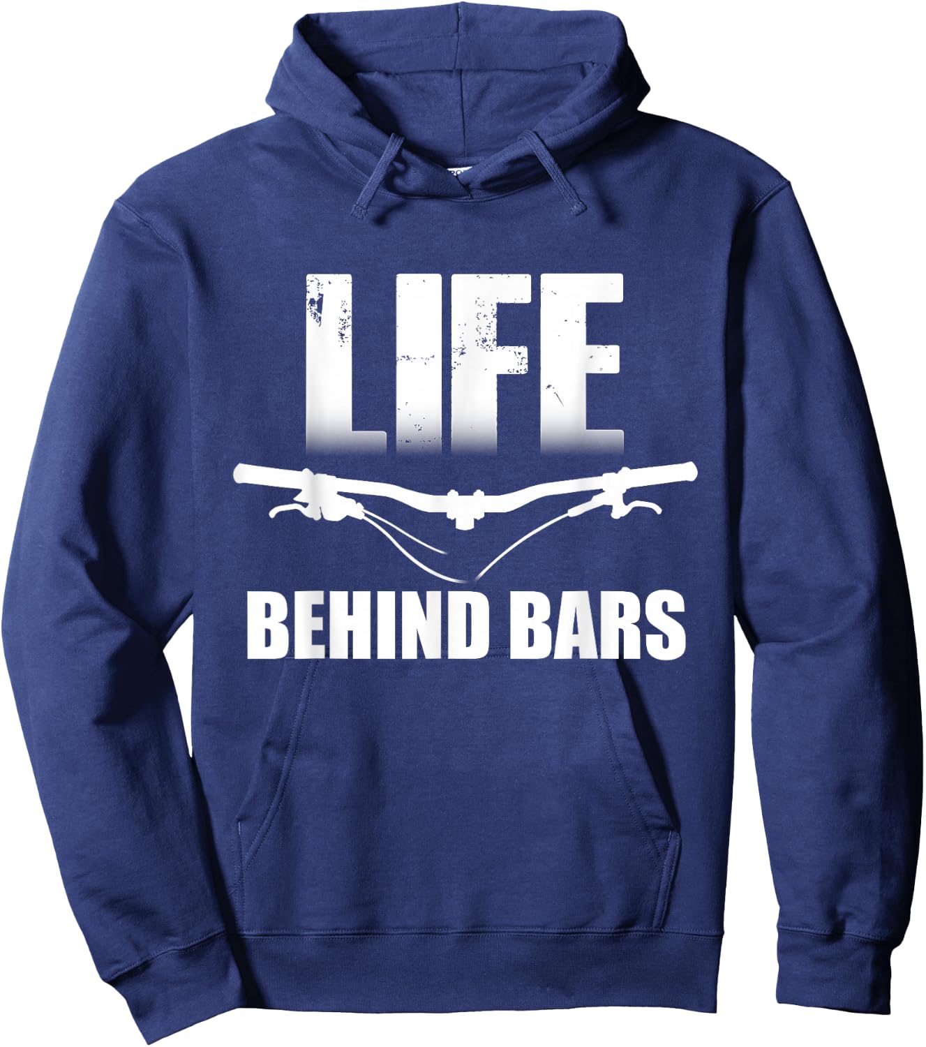 Mountain Biking T shirt - Life Behind Bars & Hoodie - Hoodie | Navy