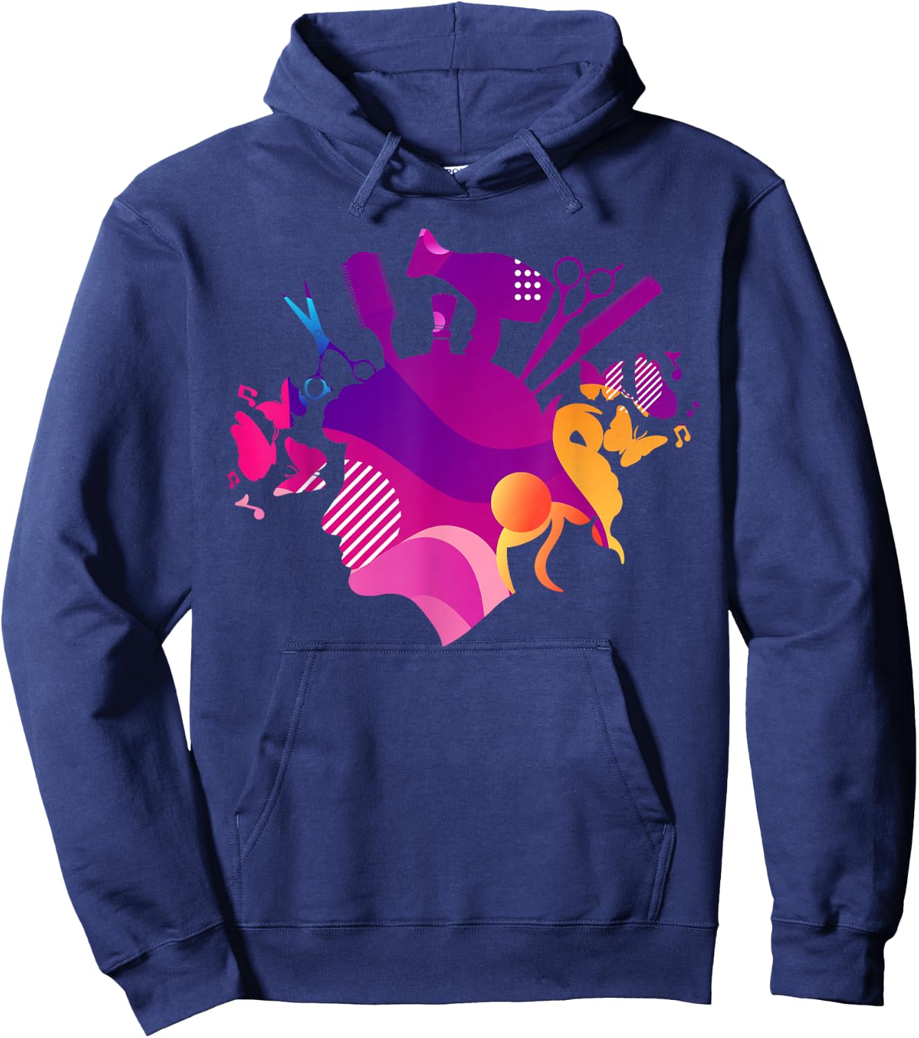 Hairdresser Hairstylists Hairdressing Hairstyling Beautician Hoodie - Hoodie | Navy