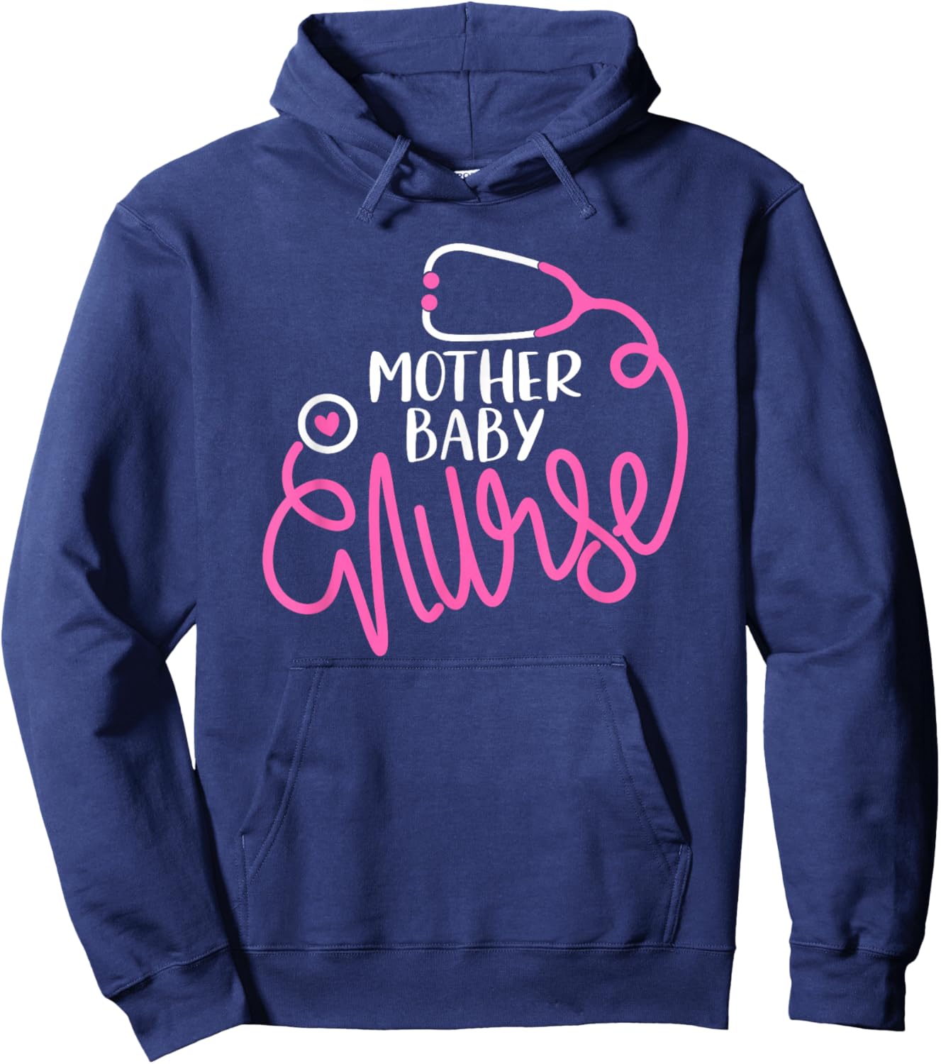 Mother Baby Nurse - Mom Baby Postpartum Nursing Department Hoodie - Hoodie | Navy