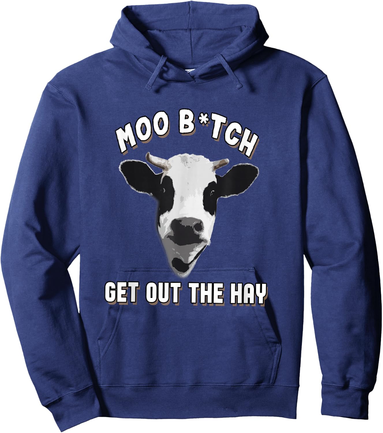 Cow Funny Animal Love Cows Farm Farmer Perfect Moo Gift Hoodie - Hoodie | Navy