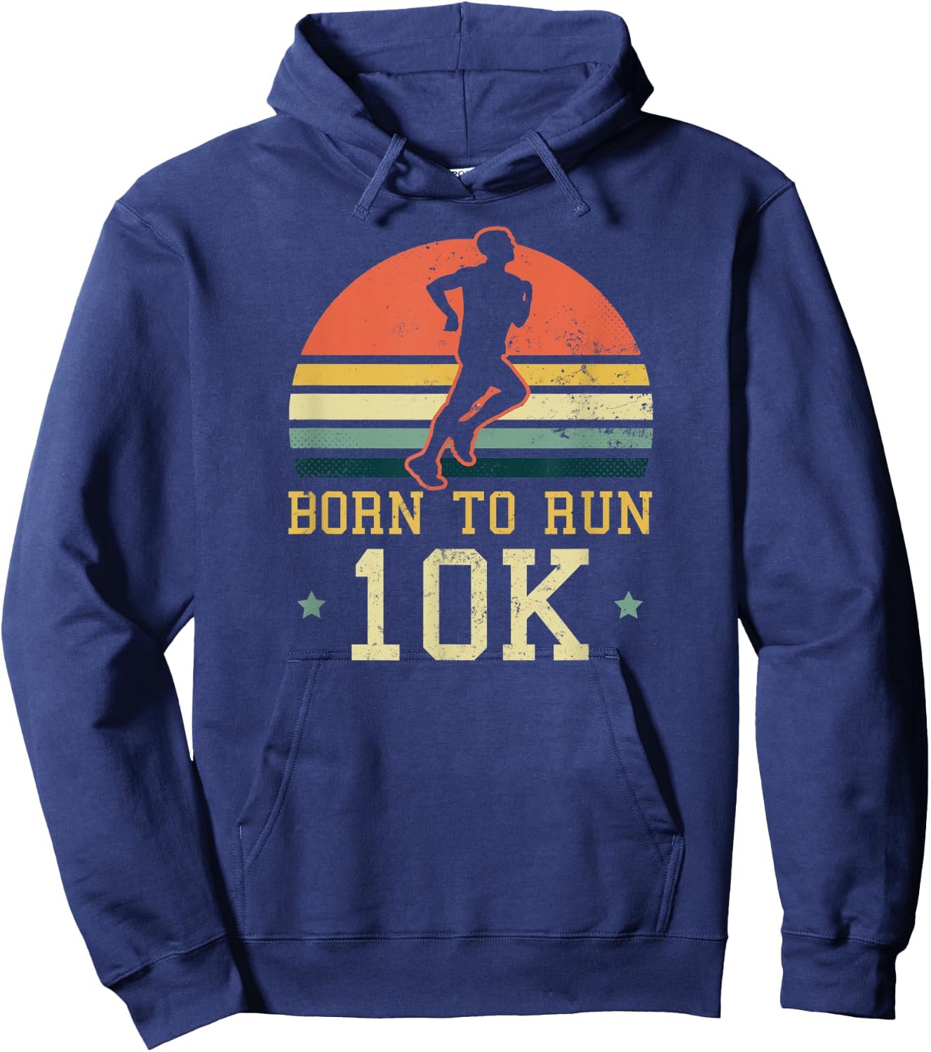10k Running Design Born To Run 10k Gift Hoodie - Hoodie | Navy