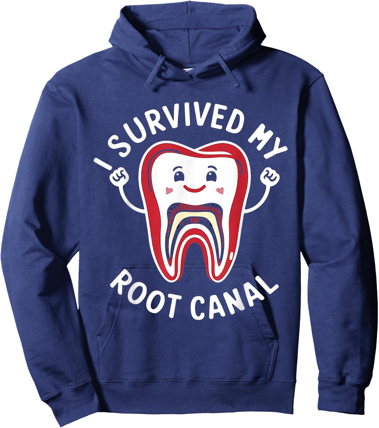 Root Canal Shirts Funny I survived My Root Canal Treatment Hoodie - Hoodie | Navy