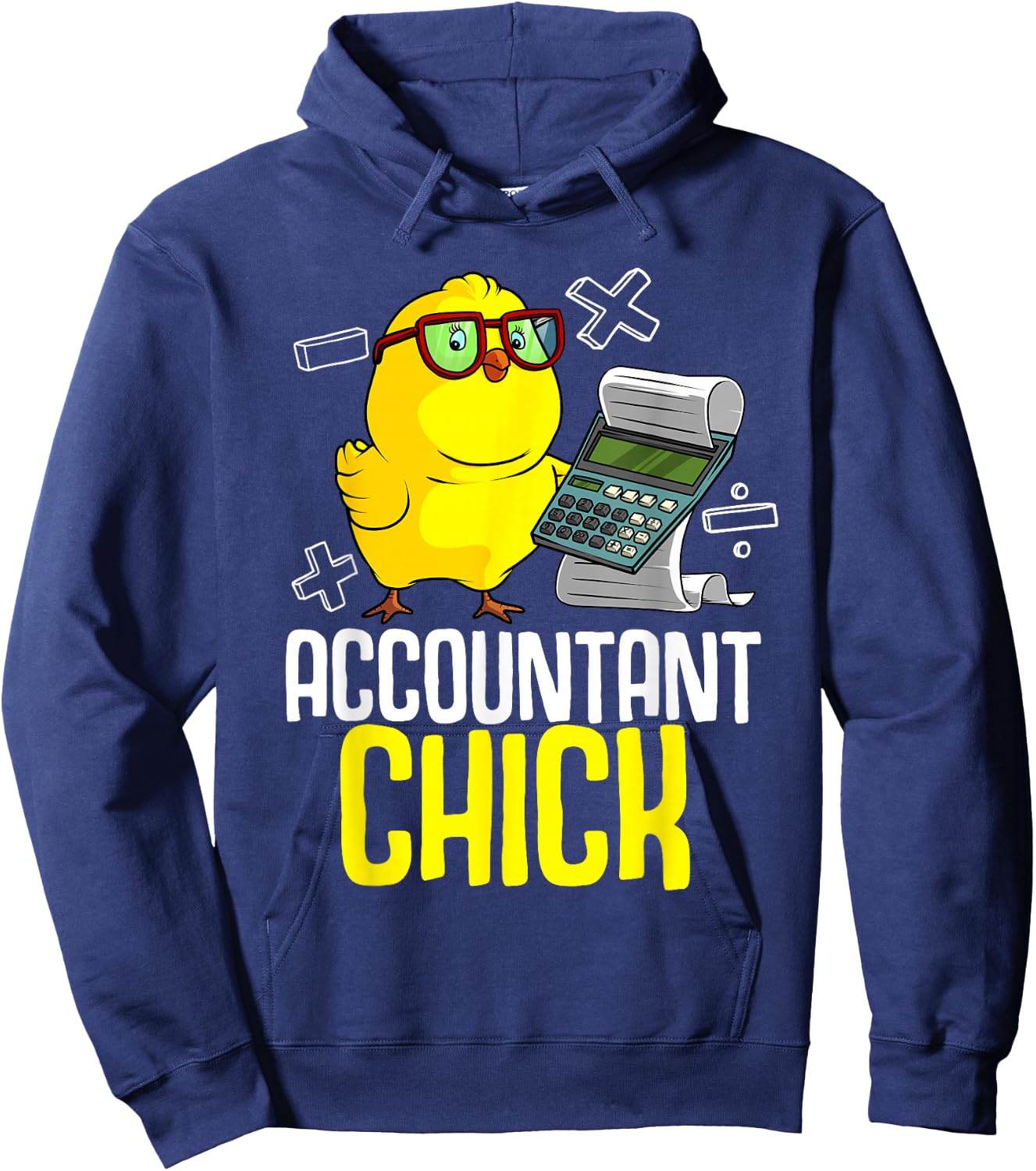 Cute Accounting Lover Graduate Accountancy Designs Funny Accountant Chick Gift CPA Bookkeeper Auditor Women Hoodie - Hoodie | Navy