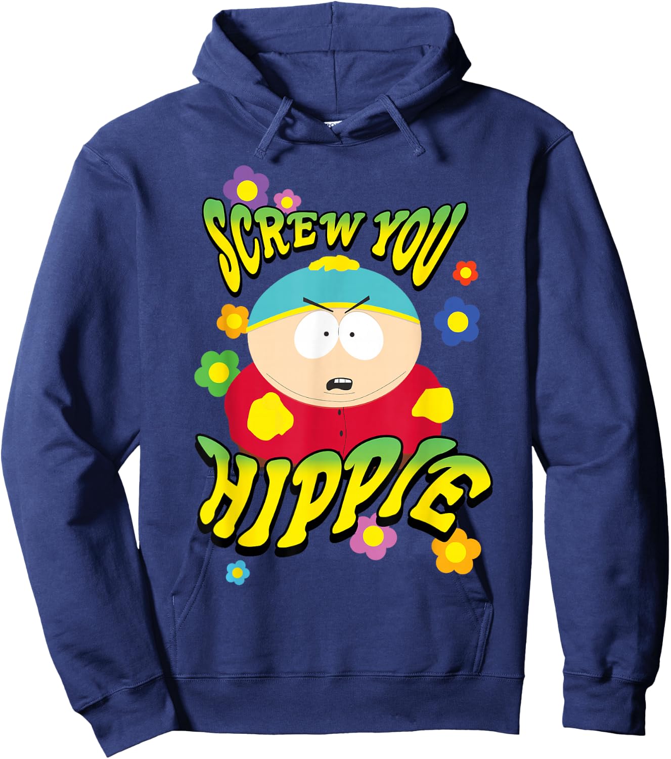 South Park Screw You Hippie Eric Cartman Hoodie - Hoodie | Navy