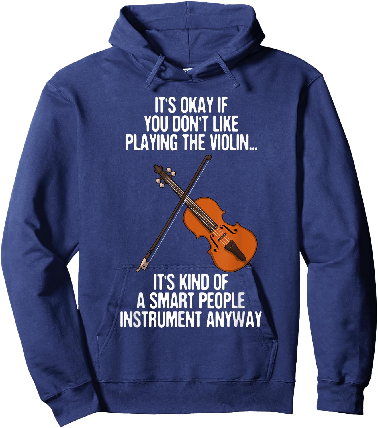 Best Violin Art Women Kids Instrument Violin Player Small Hoodie - Hoodie | Navy