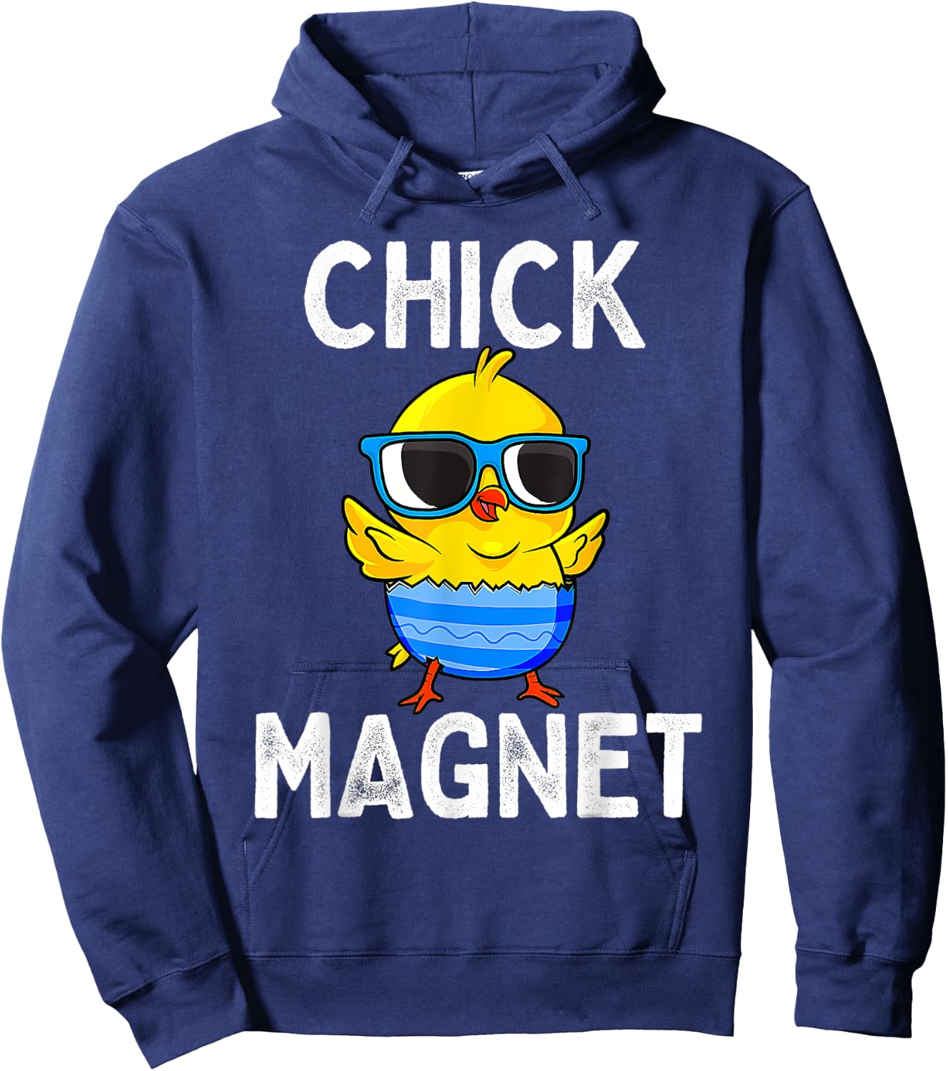 Chick Magnet Funny Easter Cute Baby Chicken Lover Kids Boys Hoodie - Hoodie | Navy
