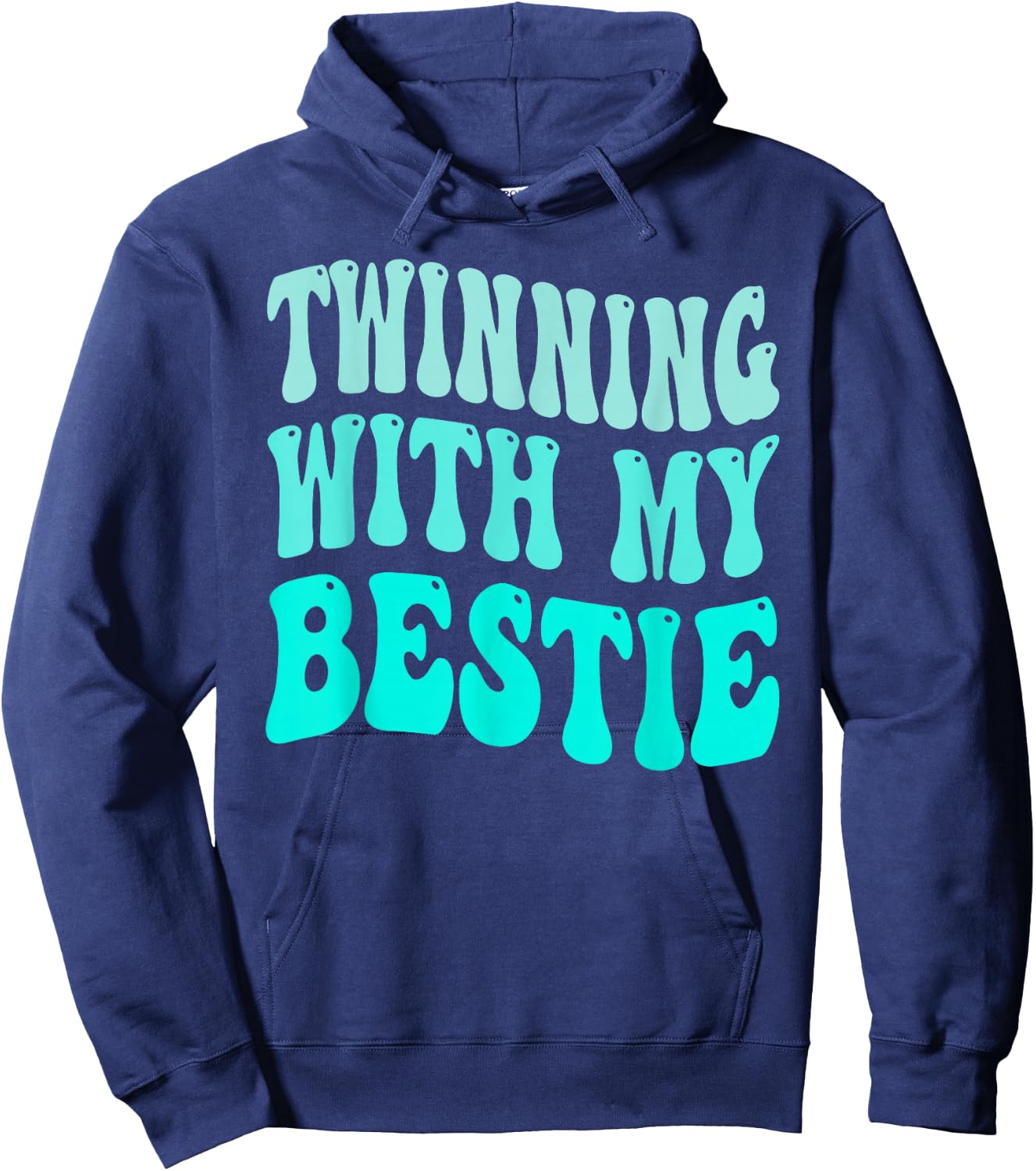Twinning With My Bestie Boy Spirit Week Twin Day Best Friend Hoodie - Hoodie | Navy