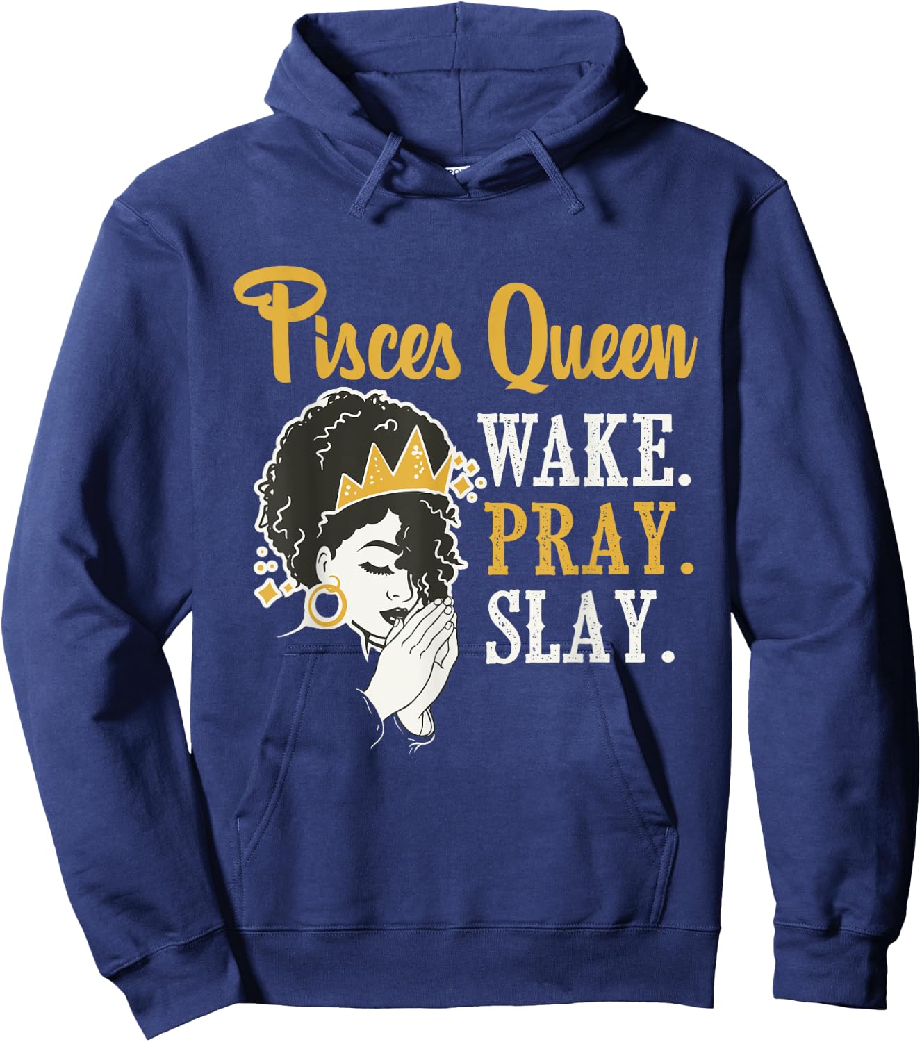 Pisces Queen - Astrology Zodiac Sign Horoscope Hoodie - Hoodie | Navy