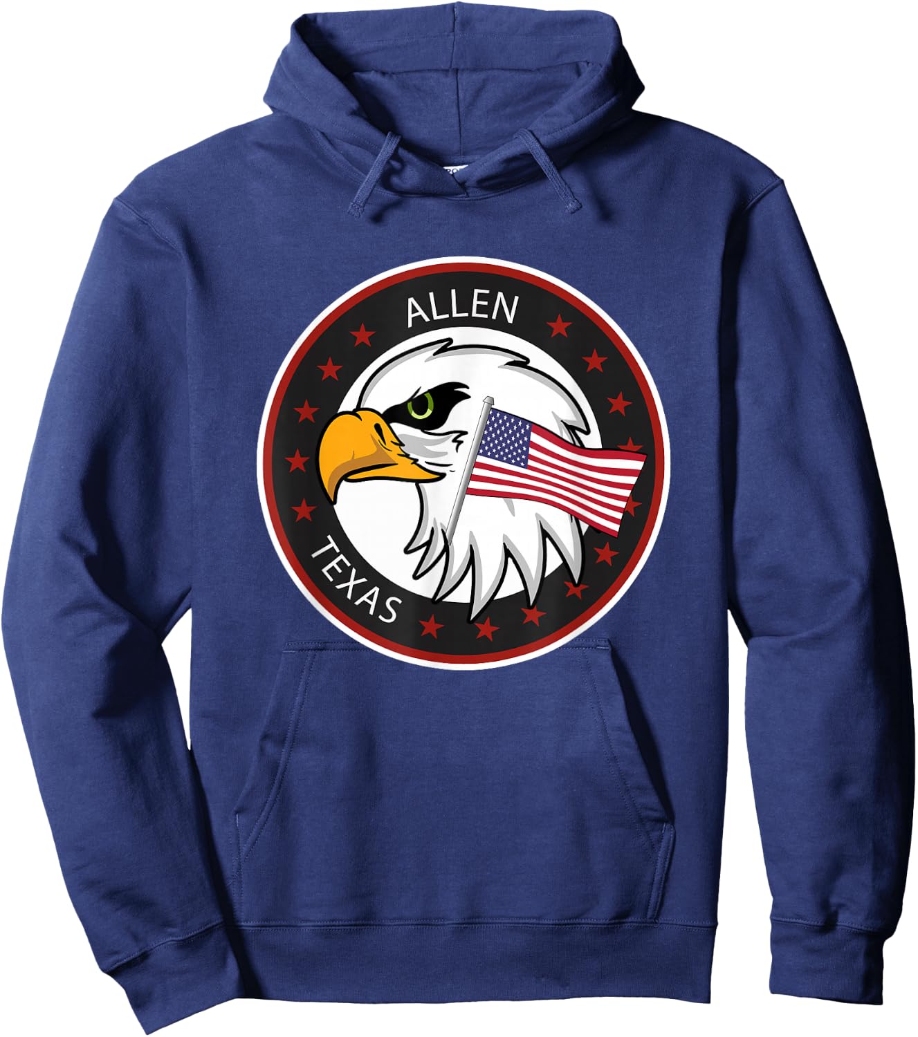 Allen TX Texas Hoodie - Hoodie | Navy