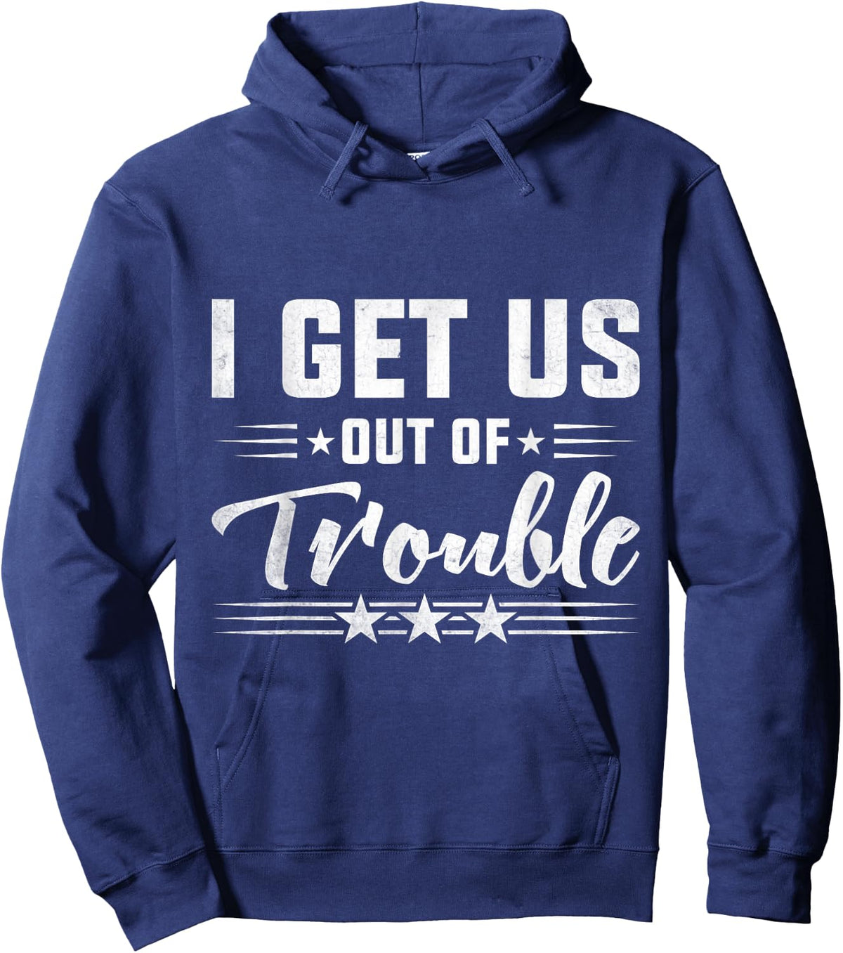 Best Friend Troublemaker I Get Us Out Of Trouble Hoodie - Hoodie | Navy