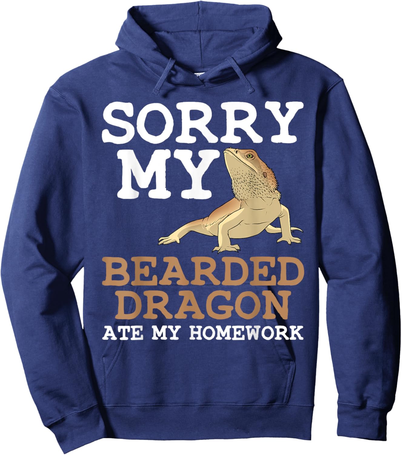 Funny Bearded Dragon Gift Kids Boys Girls Lizard Lovers Hoodie - Hoodie | Navy