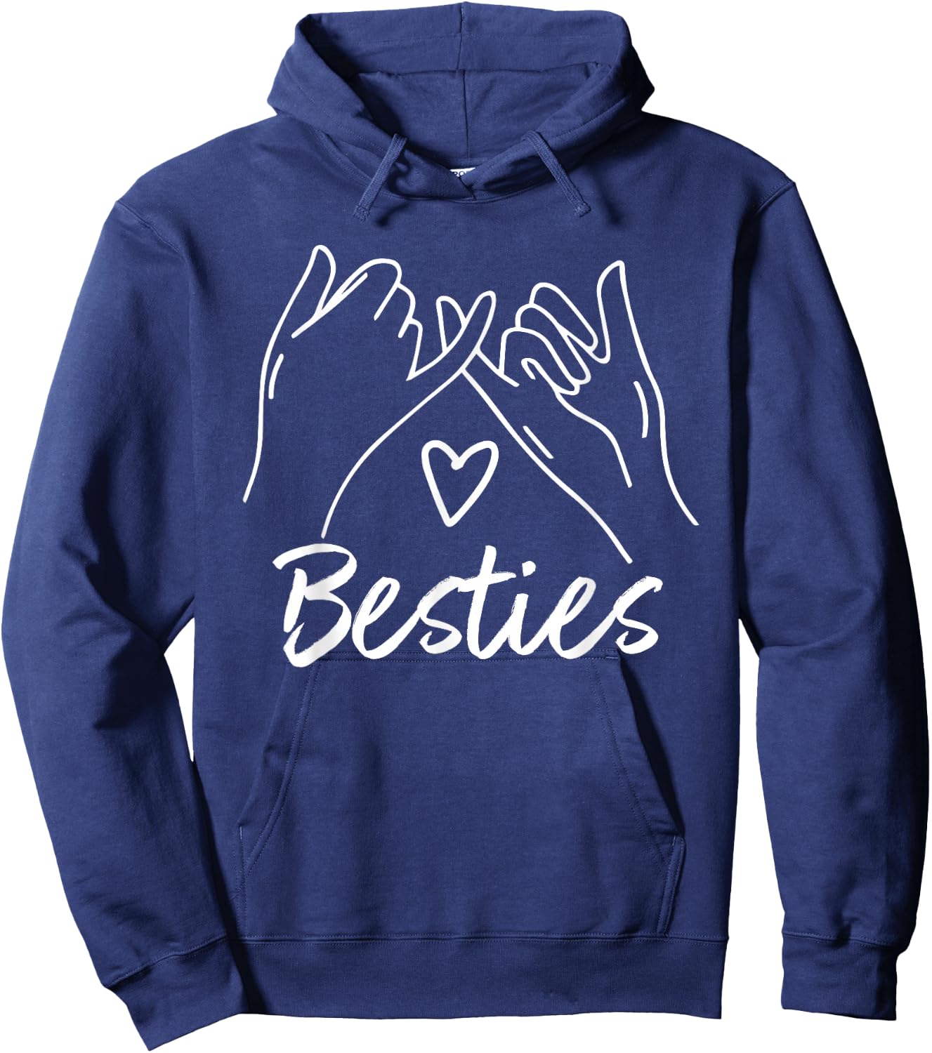 Besties BFF Friends Bestie Gifts Bestfriend Tops Hoodie - Hoodie | Navy
