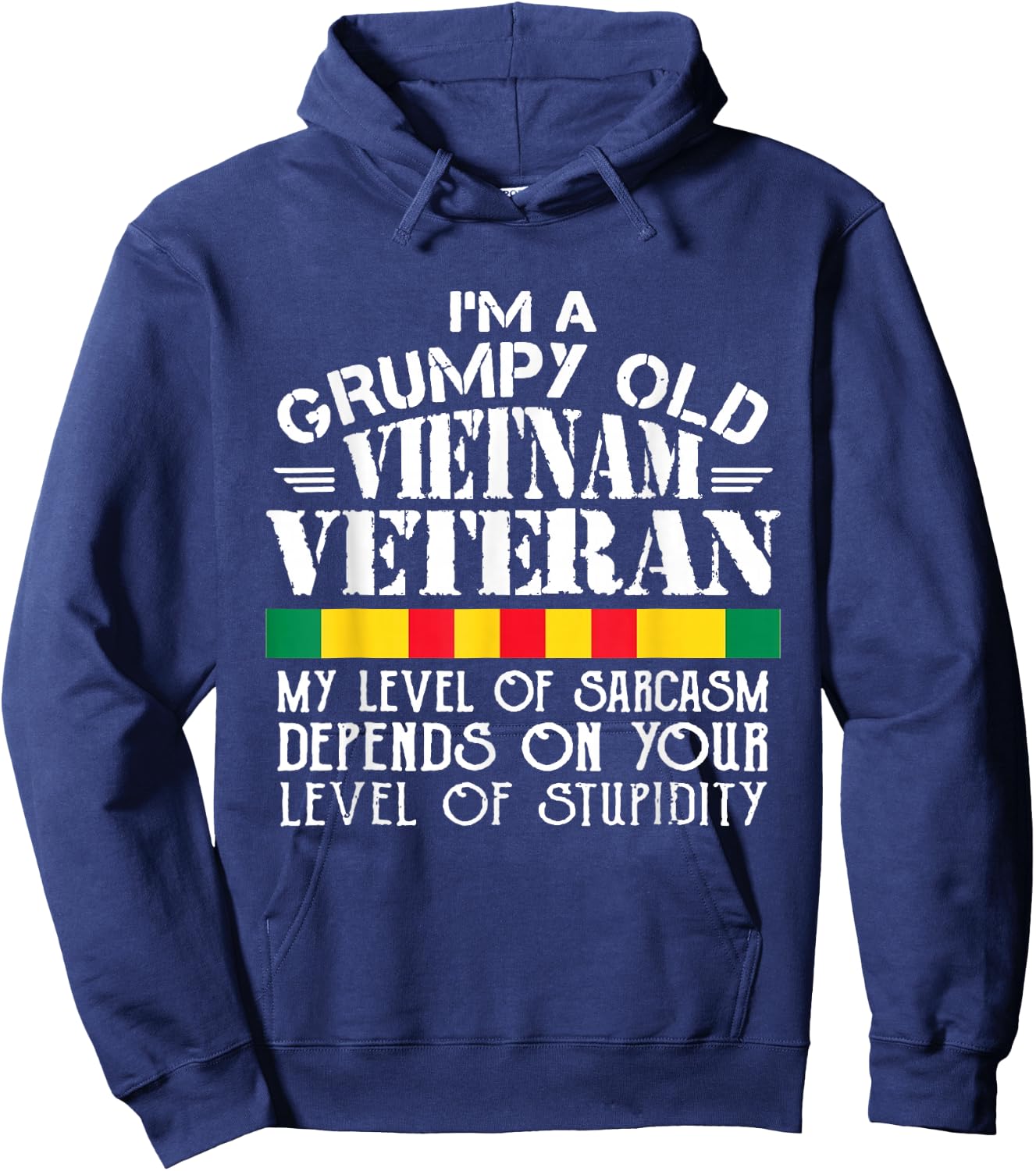Never Underestimate an Old Man Who is Also Vietnam Veteran Hoodie - Hoodie | Navy