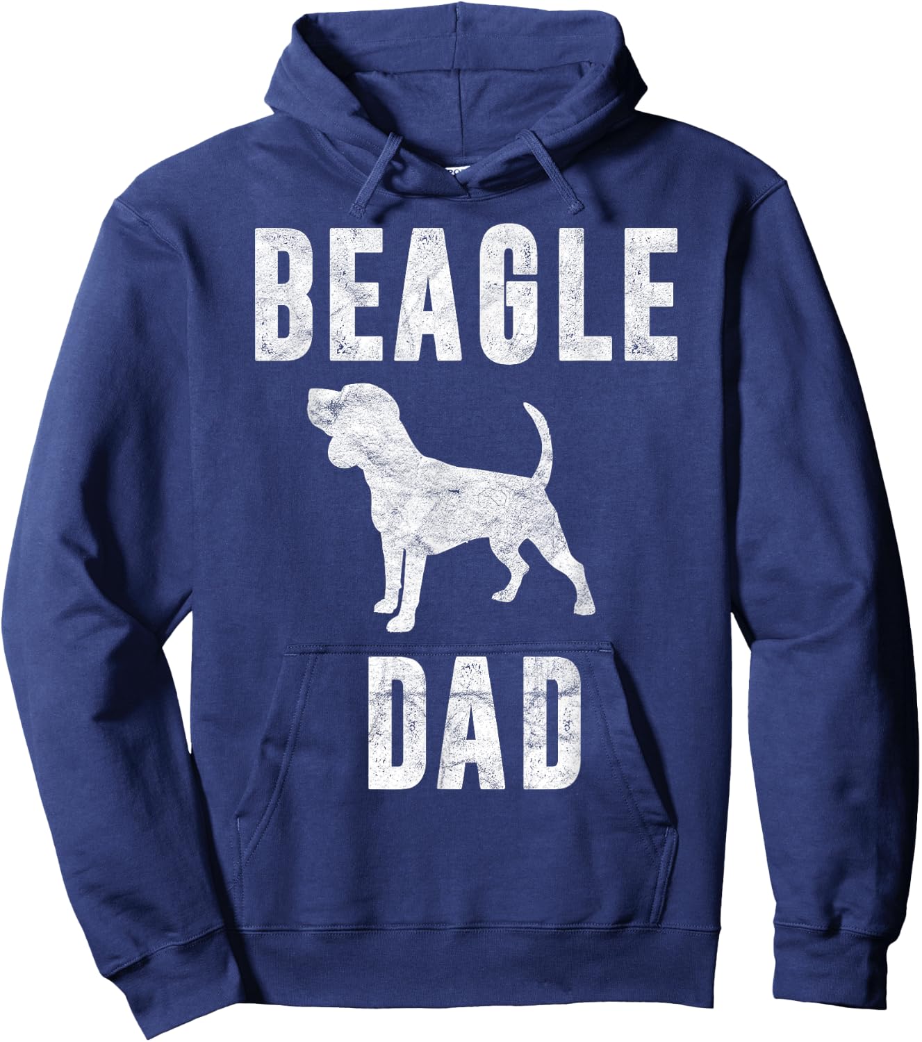 Vintage Beagle Dad Dog Daddy Beagle Father Hoodie - Hoodie | Navy