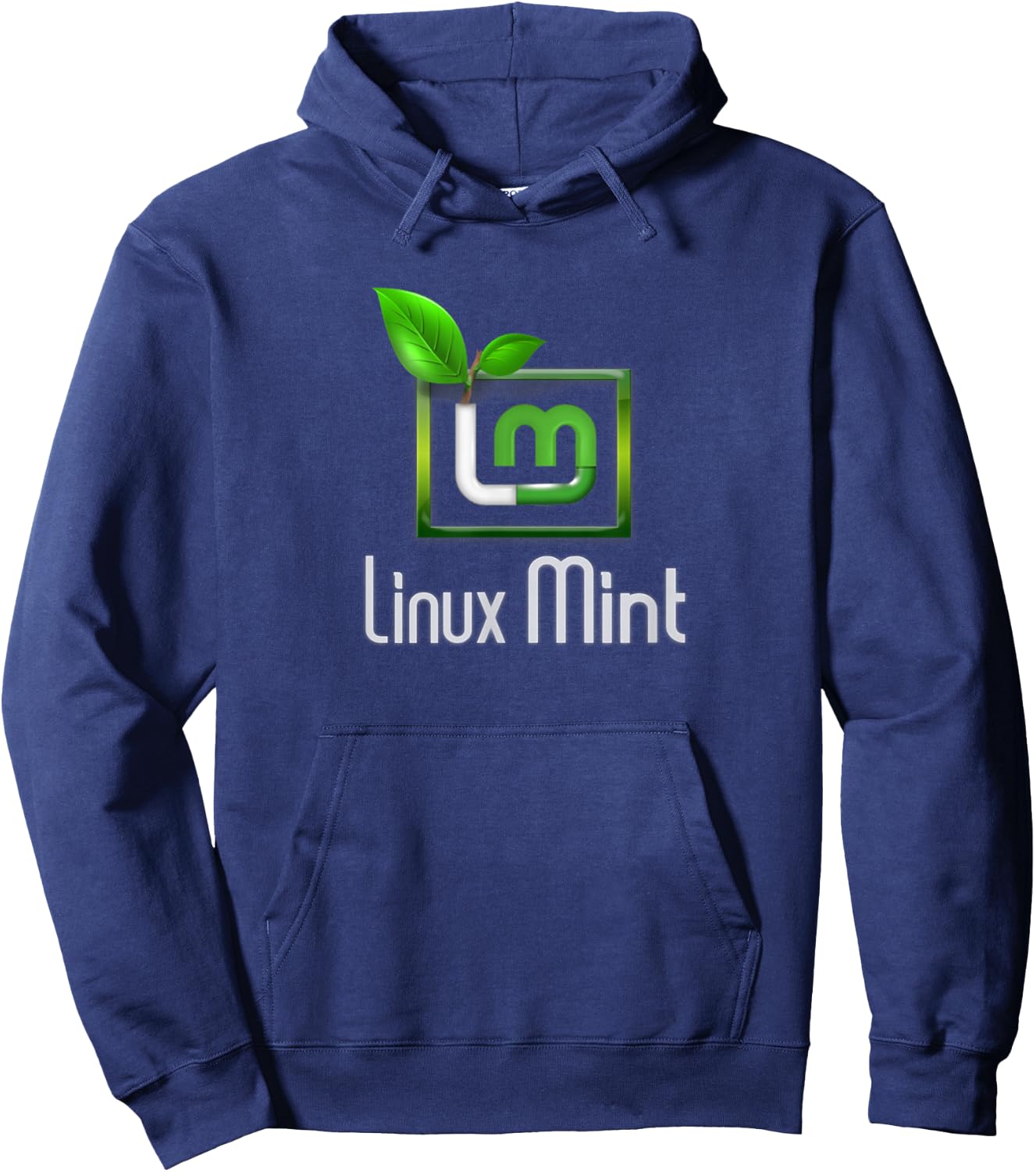 Linux Mint lover tagline with Logo Open Source Os Hoodie - Hoodie | Navy