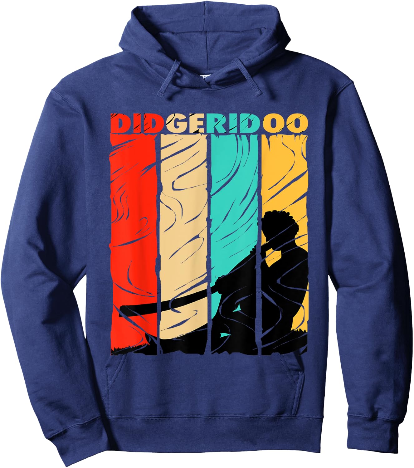 Retro Didgeridoo Hoodie - Hoodie | Navy