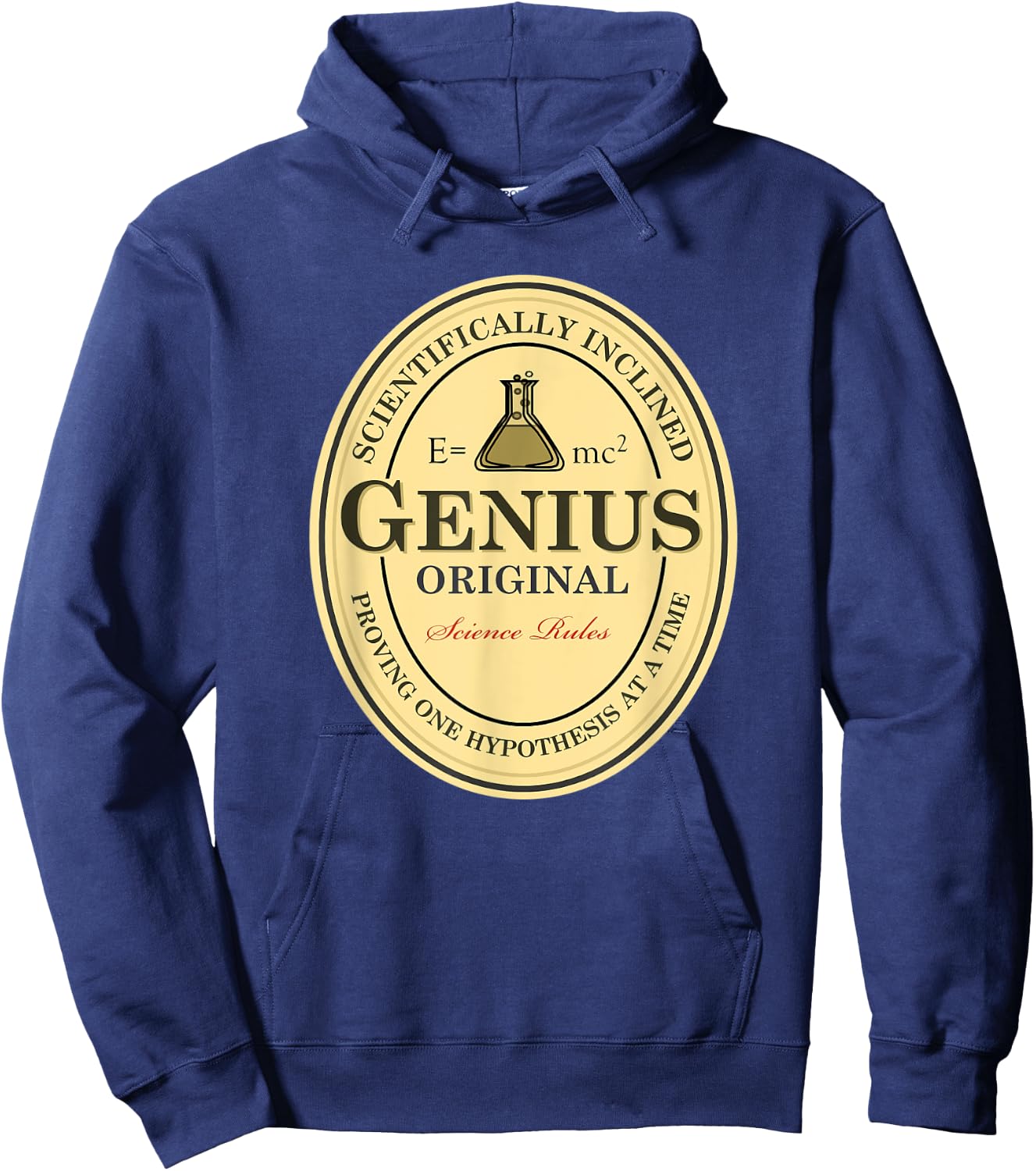 Funny Math Genius Beer Driinker Nerdy Saint Patricks Pi Day Hoodie - Hoodie | Navy