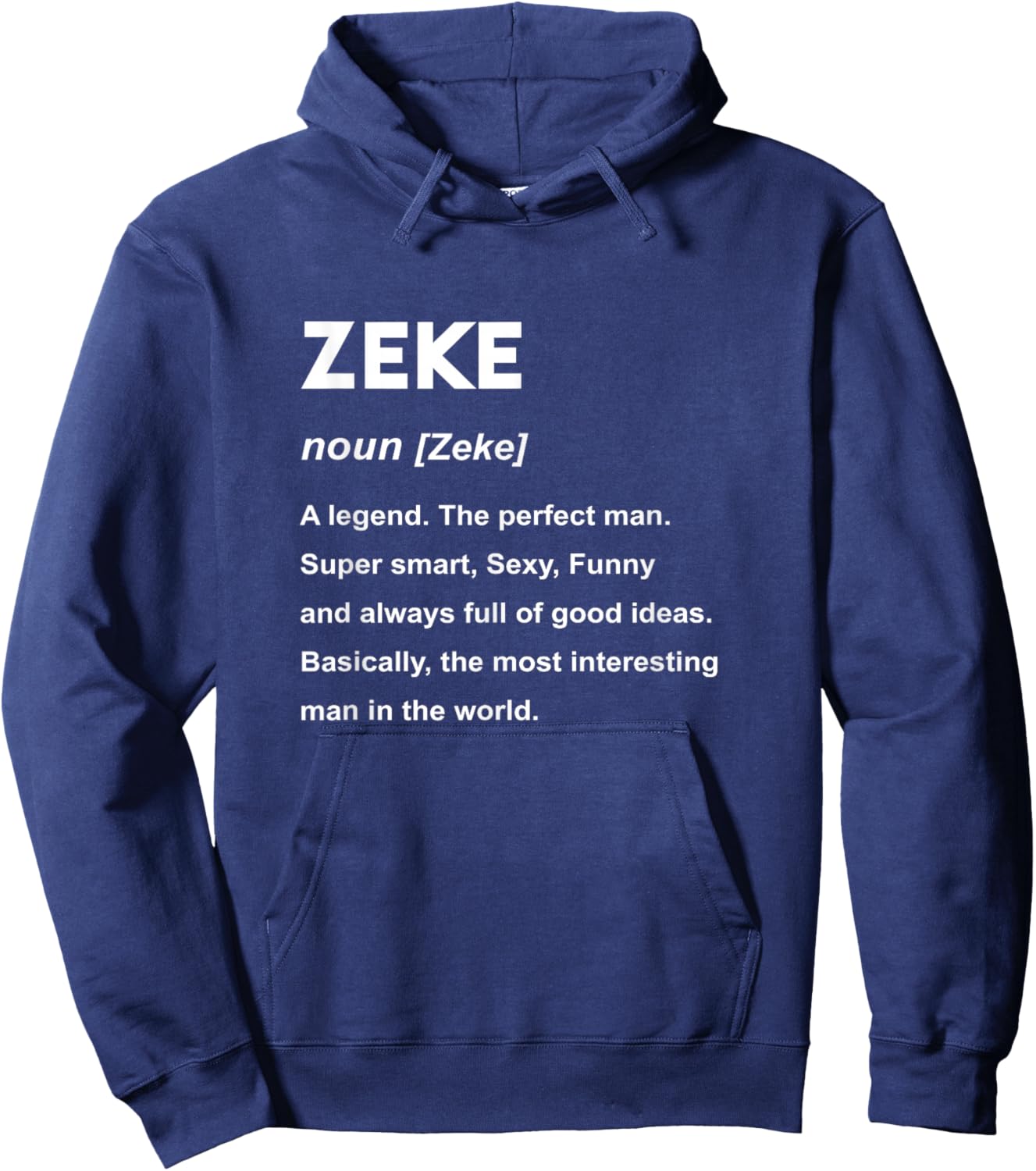 Zeke Name Shirt | Zeke Hoodie - Hoodie | Navy