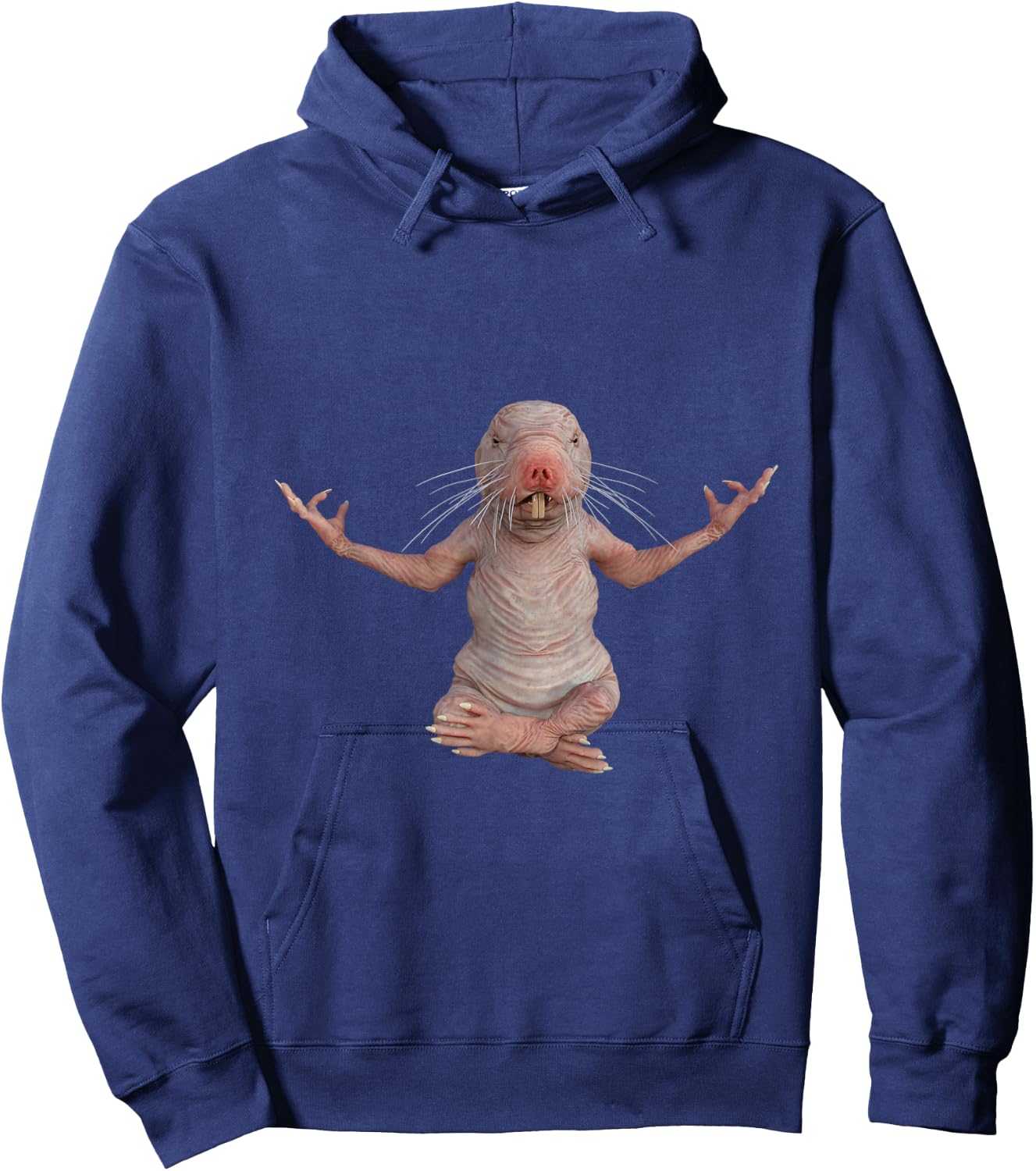 I Just Really Like Naked Moles Ok? Funny Naked Mole Rat Yoga Hoodie - Hoodie | Navy